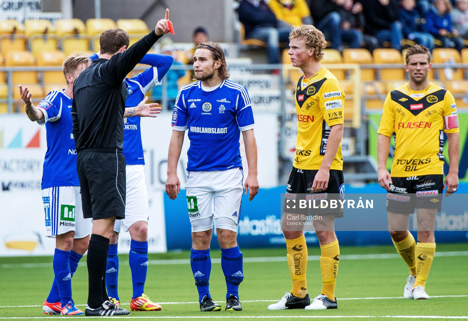 Kevin Walker, GIF Sundsvall får rött kort