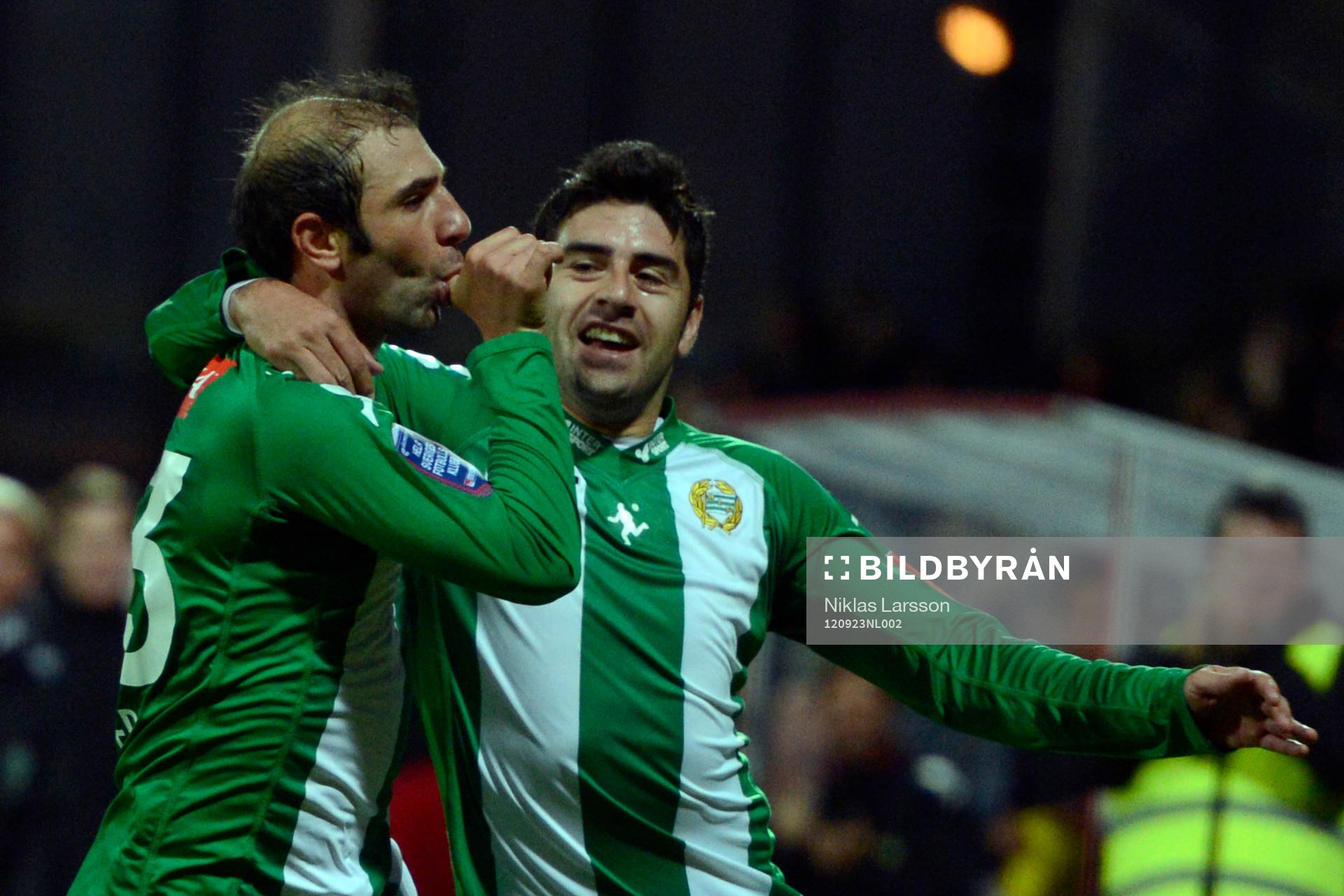 Fotboll, Superettan, Hammarby - Brage: Kennedy Bakircioglu, Hammarby jublar efter 1-0