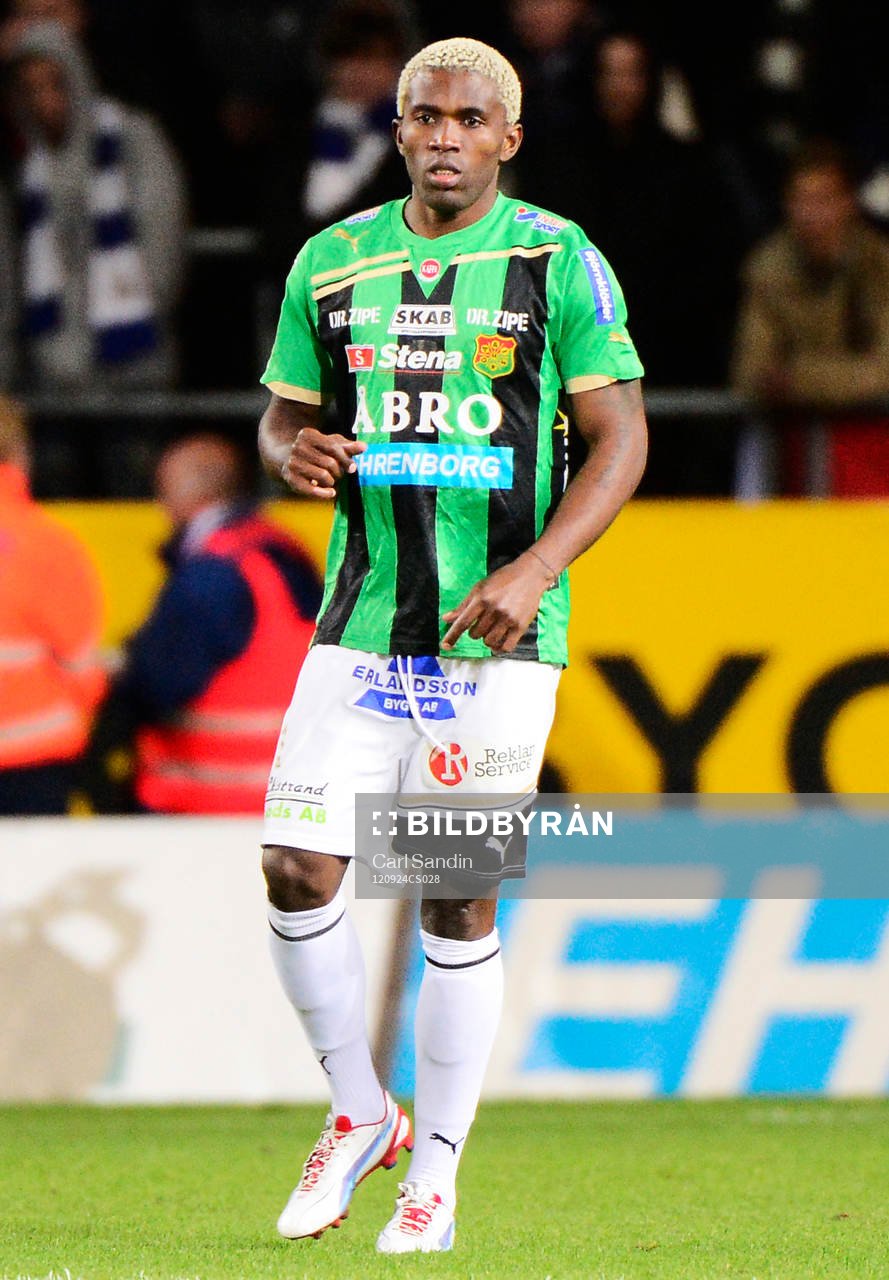 Fotboll, Allsvenskan, IFK Göteborg - GAIS: Eric Bassombeng, Gais