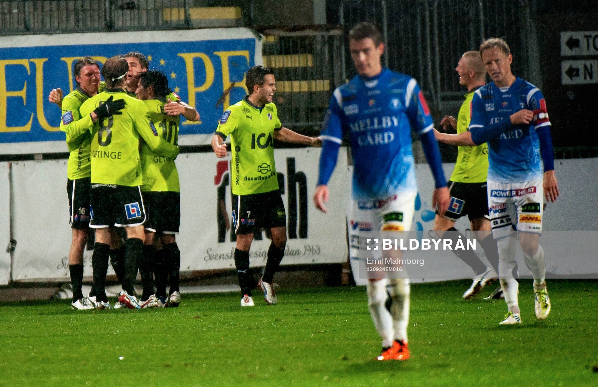 Halmstads jubel vid 1-0