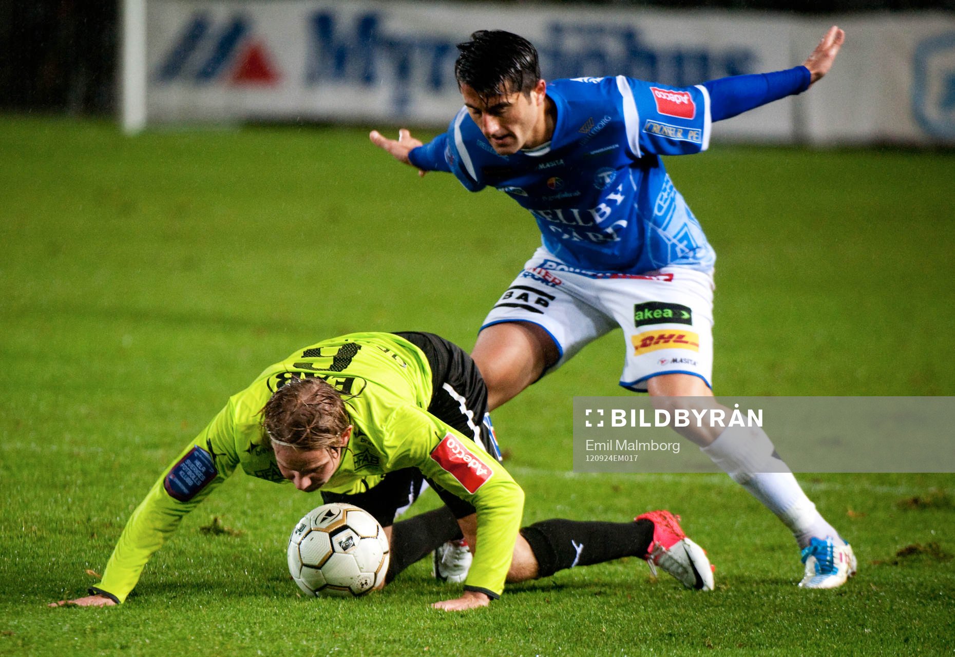 Johan Blomberg, Halmstad och Yousef Fakhro, Trelleborg