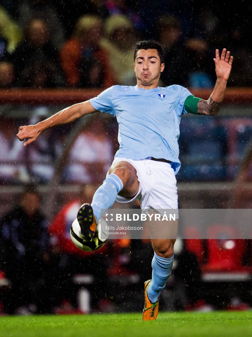 Fotboll, allsvenskan, Helsingborg - Malmö FF: Jiloan Hamad, Malmö FF. 