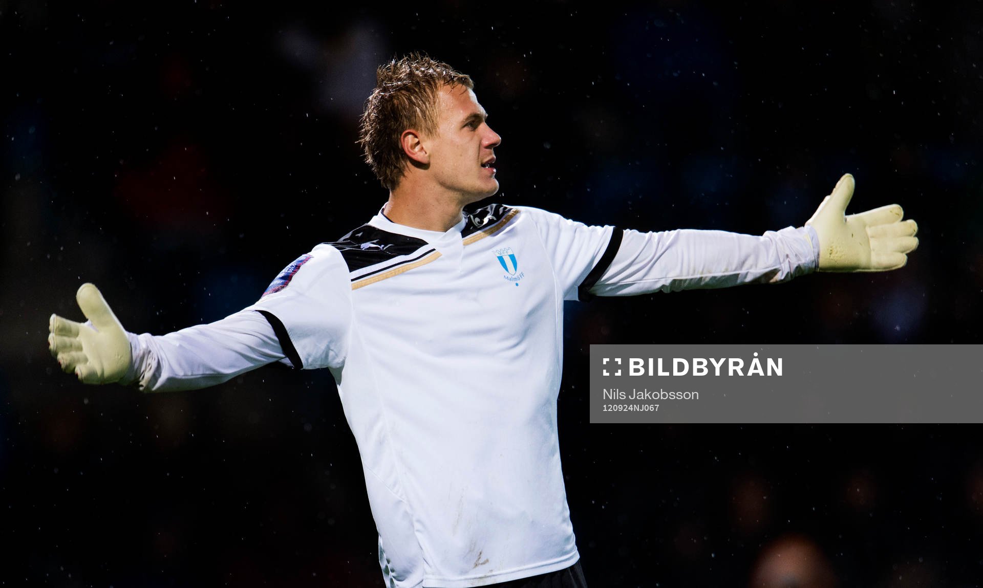 Fotboll, allsvenskan, Helsingborg - Malmö FF: Johan Dahlin, målvakt, Malmö FF.
© Bildbyrån - 73571 - 