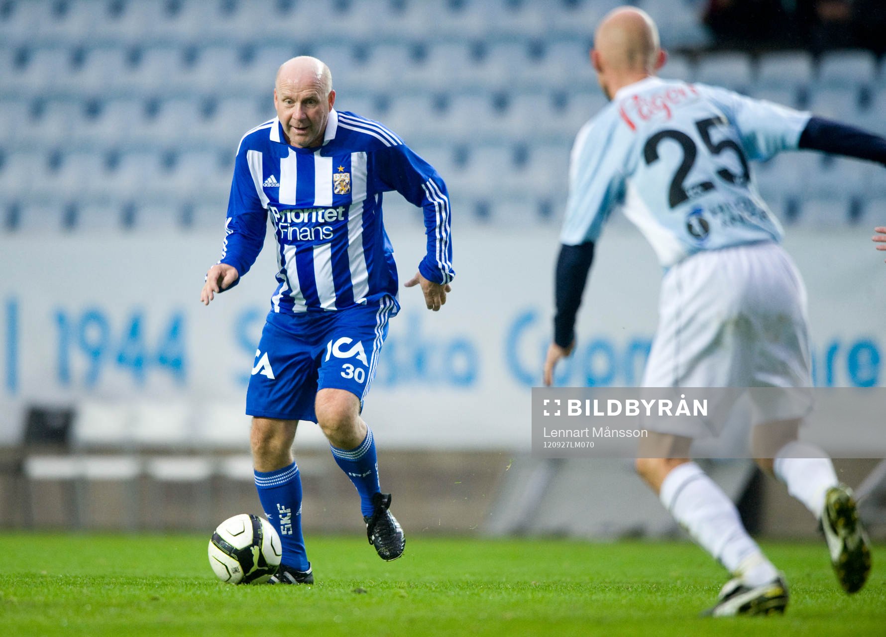 Fotboll, veteraner, Malmö FF - IFK Göteborg: Tord Holmgren, IFK Göteborg mot Tore Cervin och Mattias Thylander, Malmö FF
