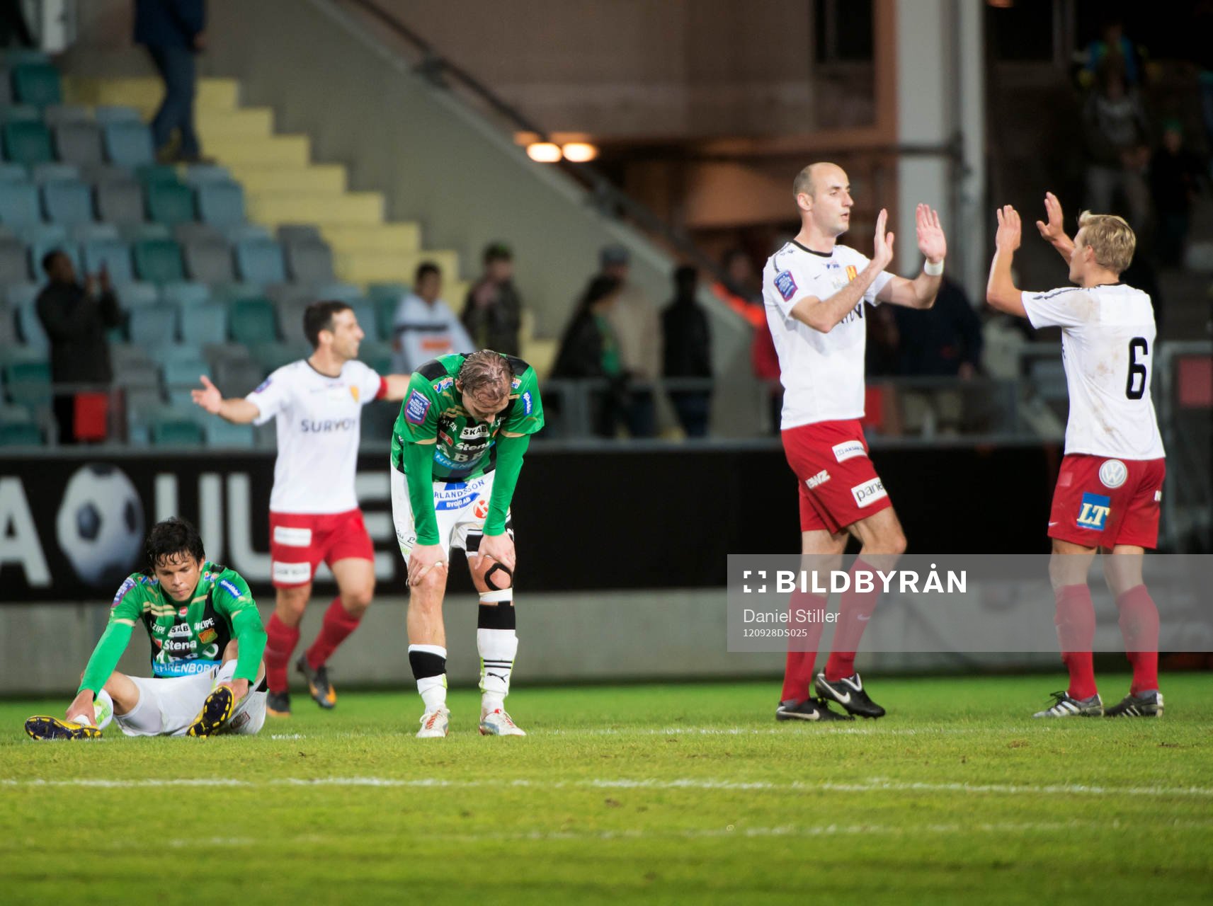 Gais deppar och Syrianska med Dinko Felic jublar