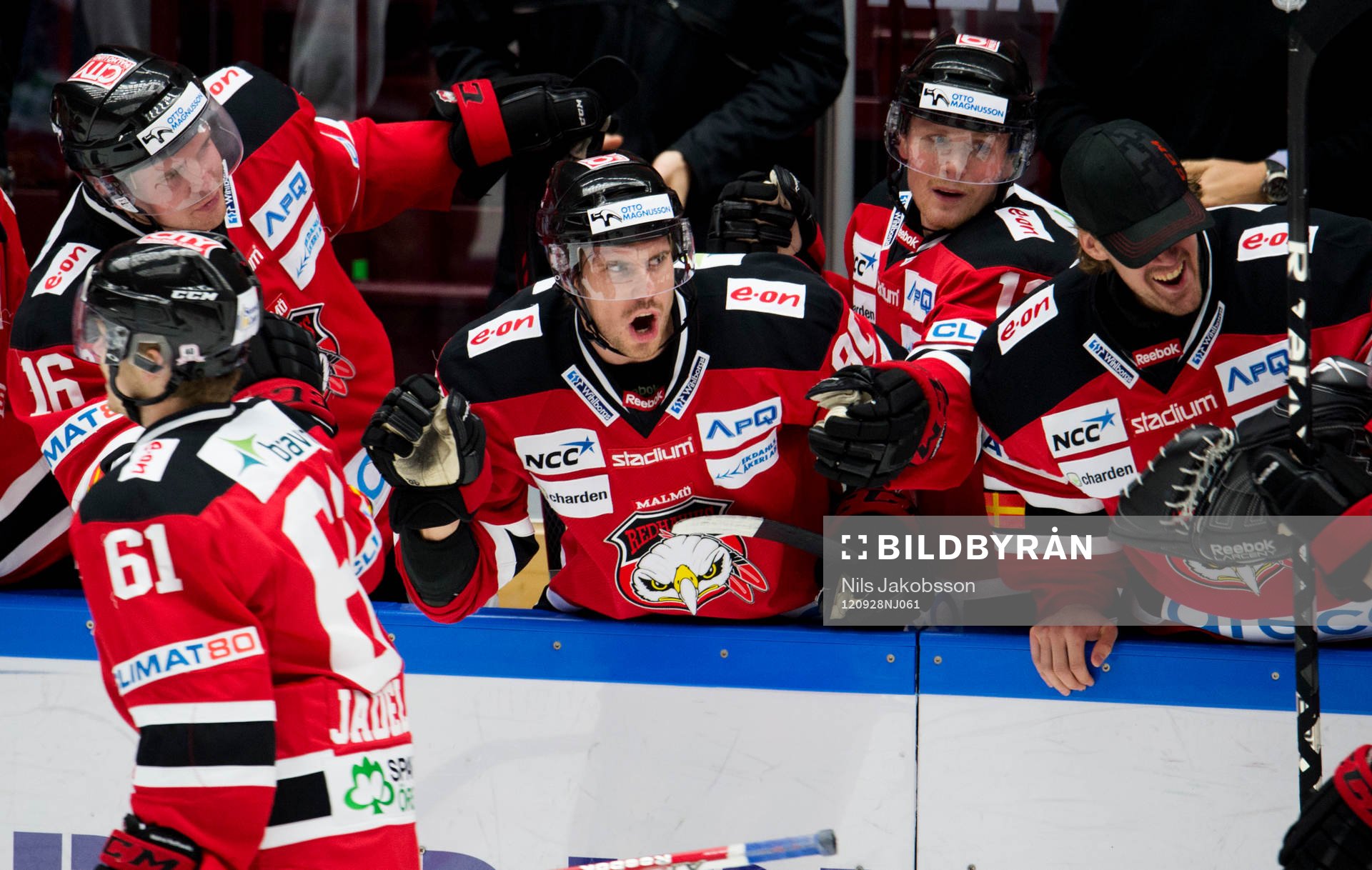 Mattias Persson, MalmÖ Redhawks, jublar i bÄ•set