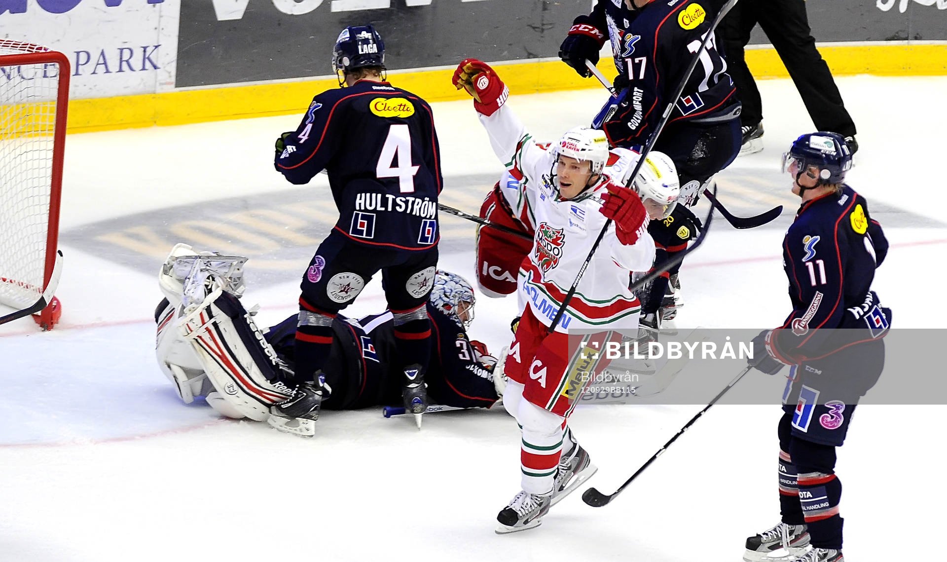 Modos nummer 22 Ladislav Nagy gör 3-4 målet Modo vinner