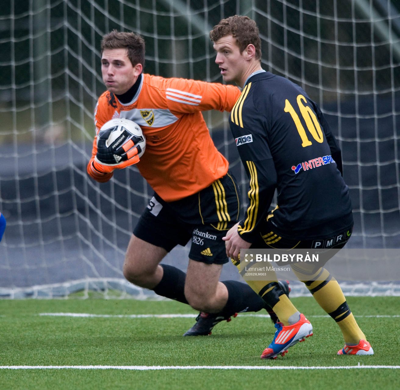Fotboll, division 3, Asarum - IFK Hässleholm: Calle Lindell, målvakt, Hässleholm