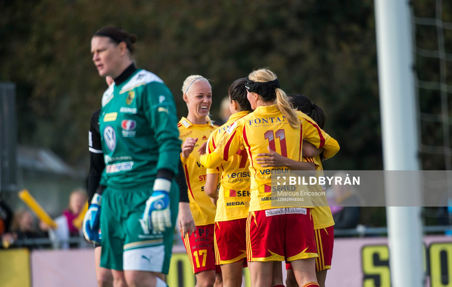 Jubel i Tyresö. Caroline Seger