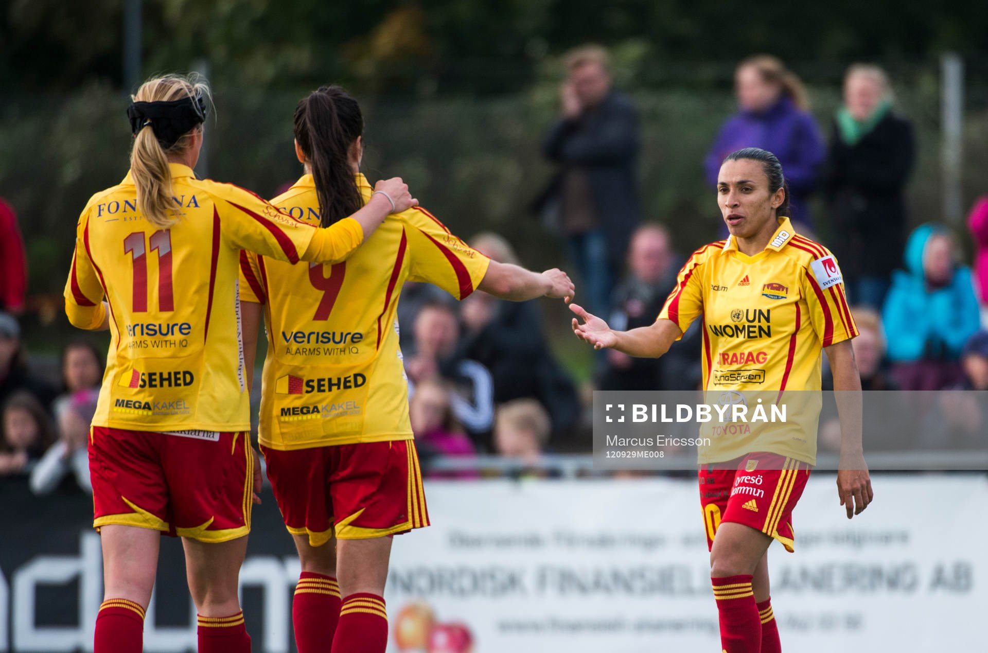 Jubel i Tyresö. Marta Vieira da Silva