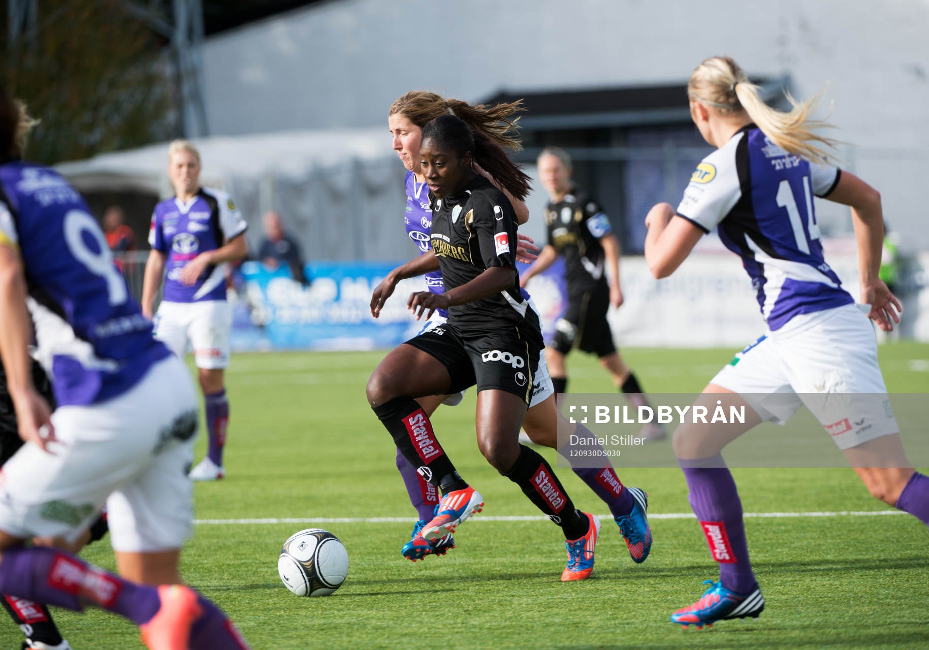 Fotboll, Damallsvenskan, Jitex - Göteborg: Anita Asante, Göteborg, Elin Carlsson, Jitex