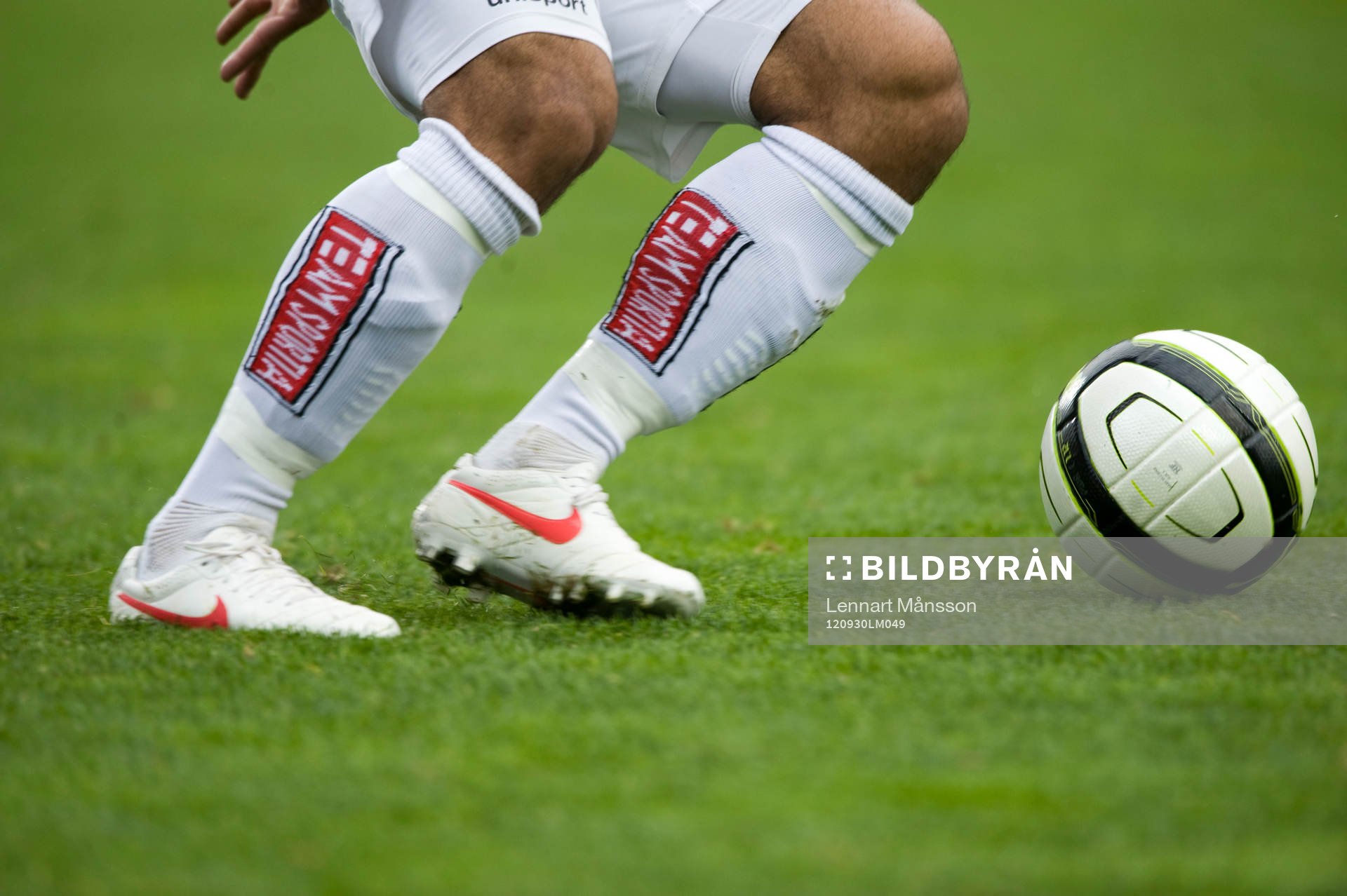 Fot, fötter, boll, fotbollsskor, Nike