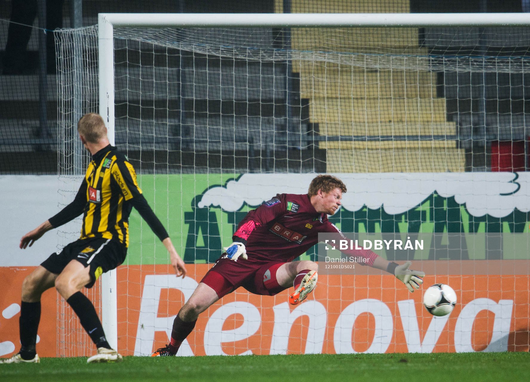 Christoffer Källqvist, målvakt, Häcken, släpper in 1-1