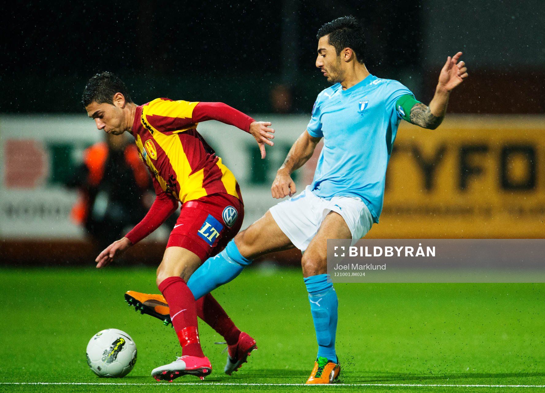 Gabriel Somi, Syrianska, och Jiloan Hamad, Malmö FF