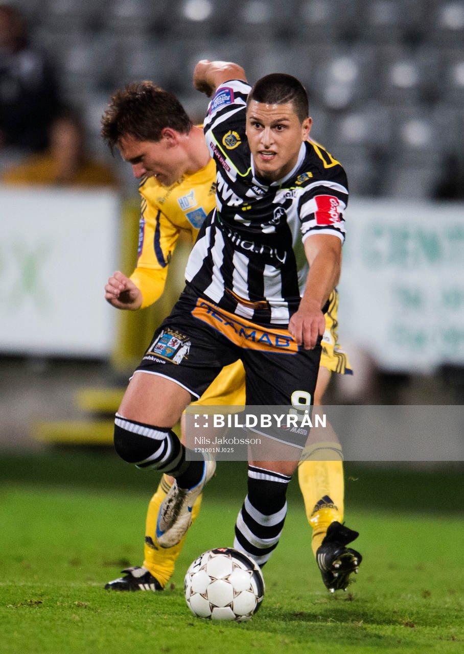 Fotboll, superettan, Landskrona - Ängelholm: Luka Mijaljevic, Landskrona. 