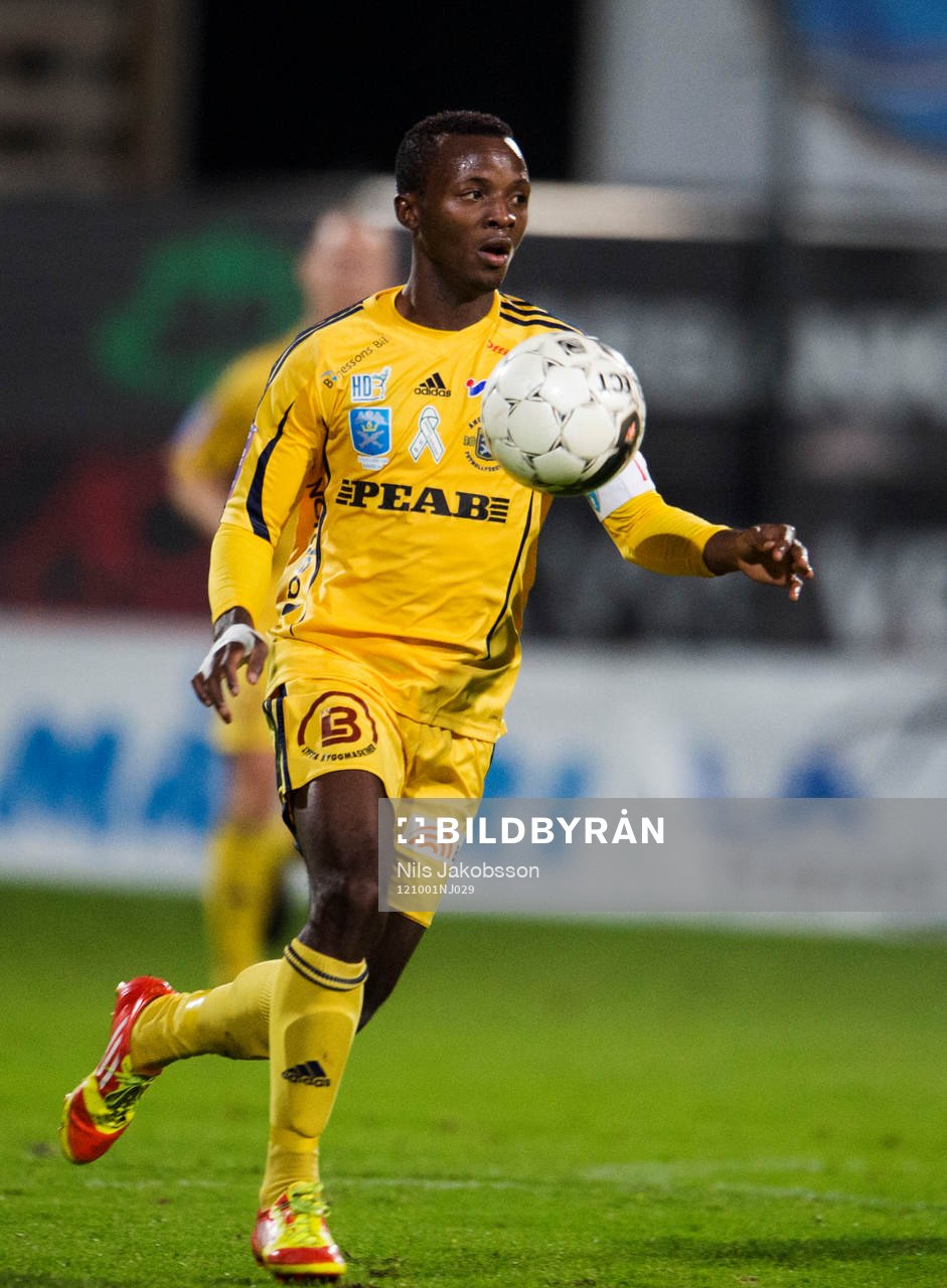 Fotboll, superettan, Landskrona - Ängelholm: Ayinko Monday Samuel, Ängelholm.
