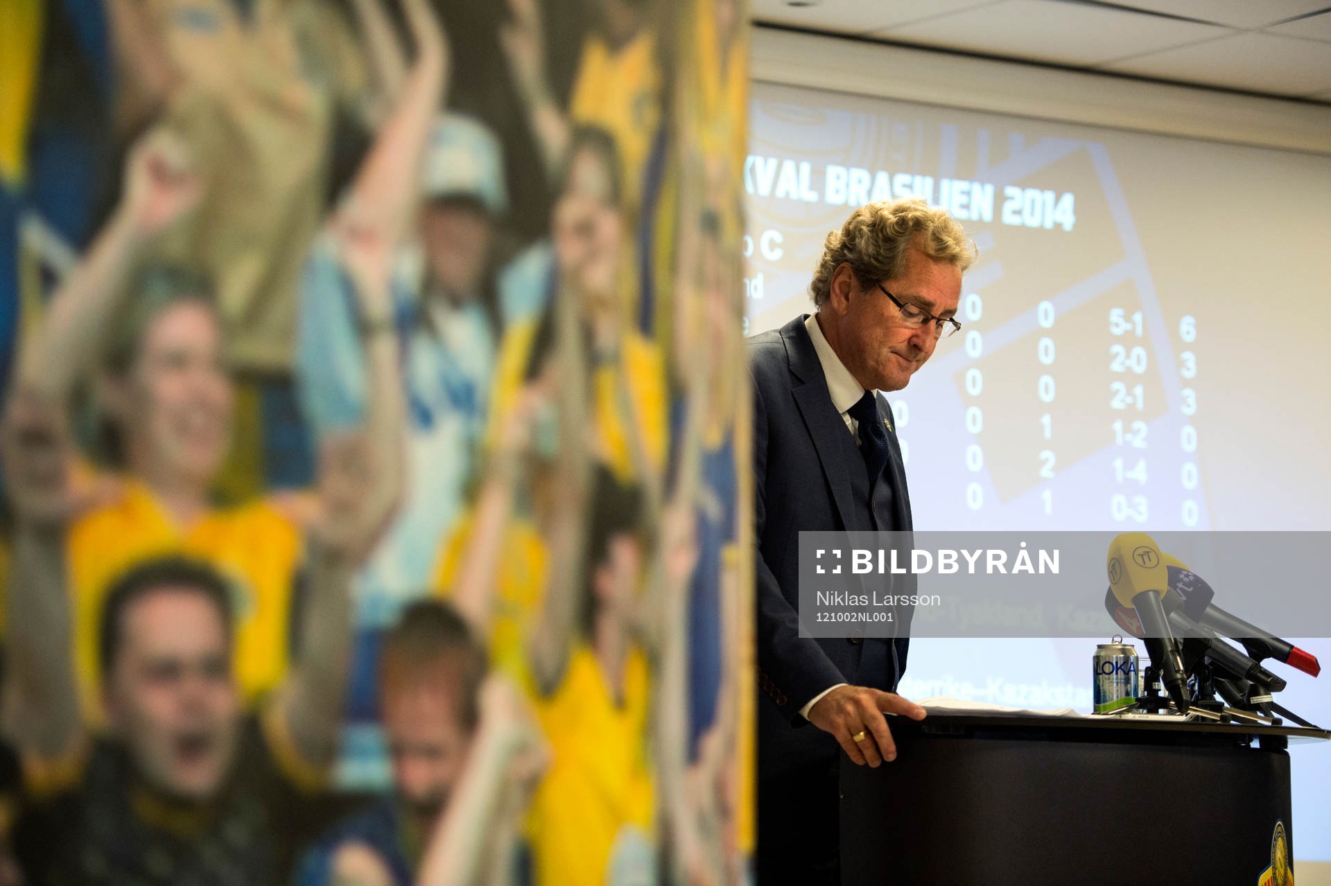 Erik Hamrén, förbundskapten Sverige presenterar VM