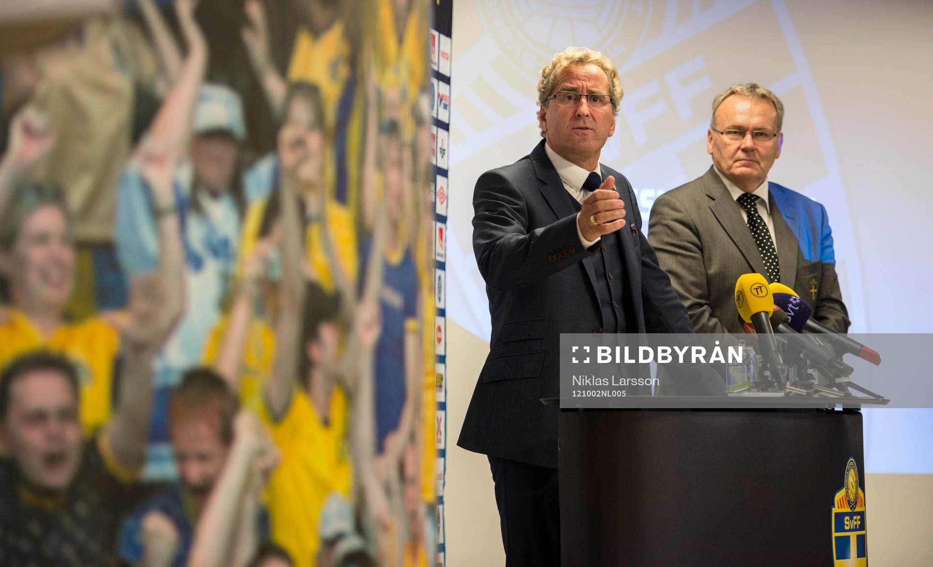 Erik Hamrén, förbundskapten Sverige presenterar VM