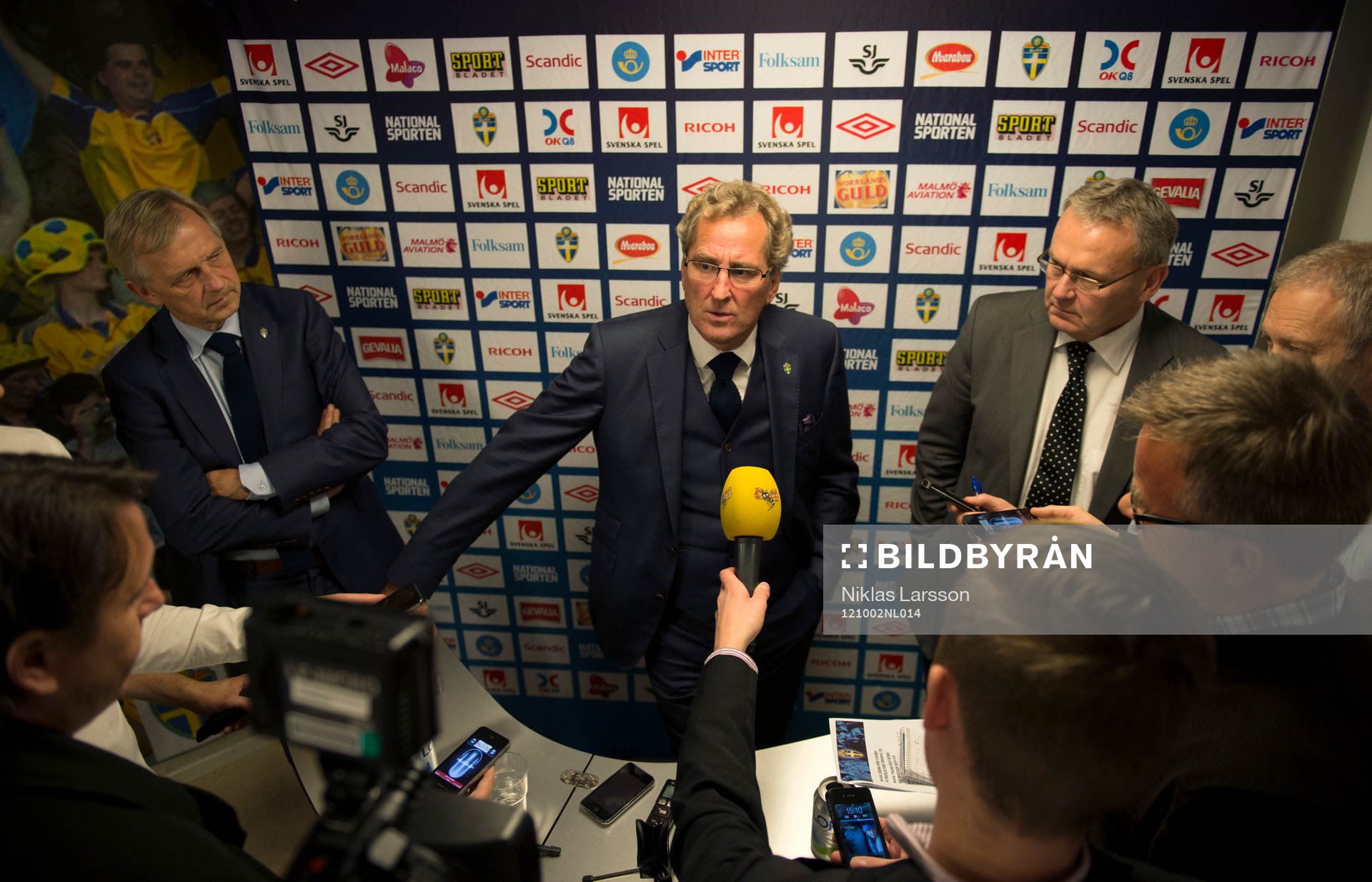 Erik Hamrén, förbundskapten Sverige presenterar VM
