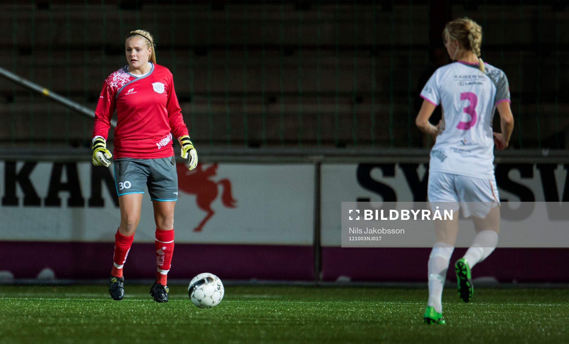 Fotboll, dam, Womens Cup, LDB Malmö - MTK Hungaria: Hilda Carlén, målvakt, LDB Malmö.