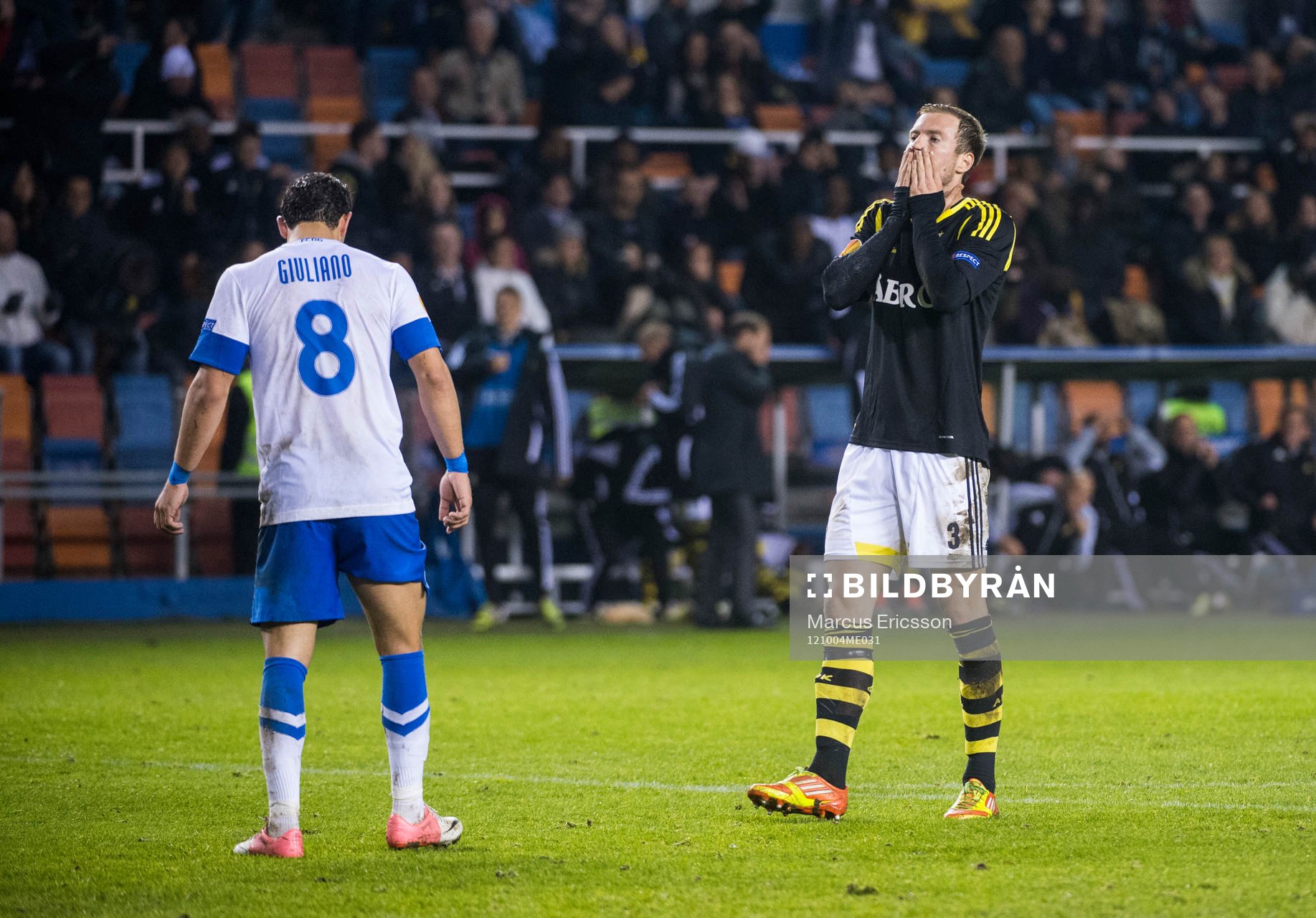 Per Kalrsson, AIK missar en målchans i slutminuterna