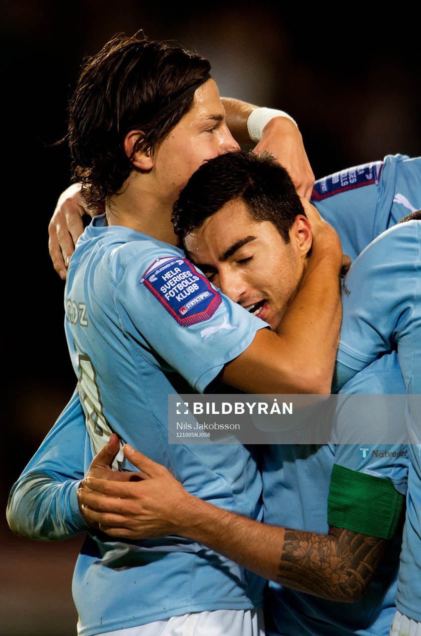 Miiko Albornoz, Jiloan Hamad, Malmö FF kramas om och jublar