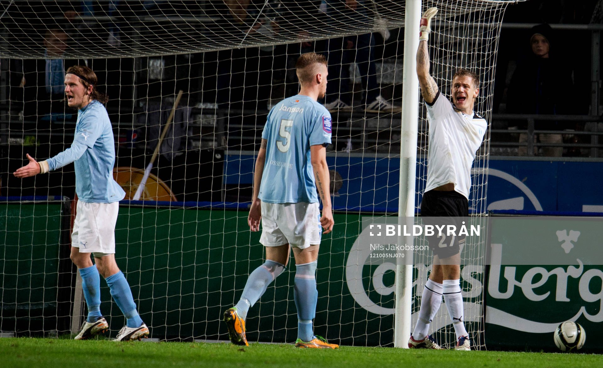 Erik Friberg, Pontus Jansson, Johan Dahlin, målvakt,