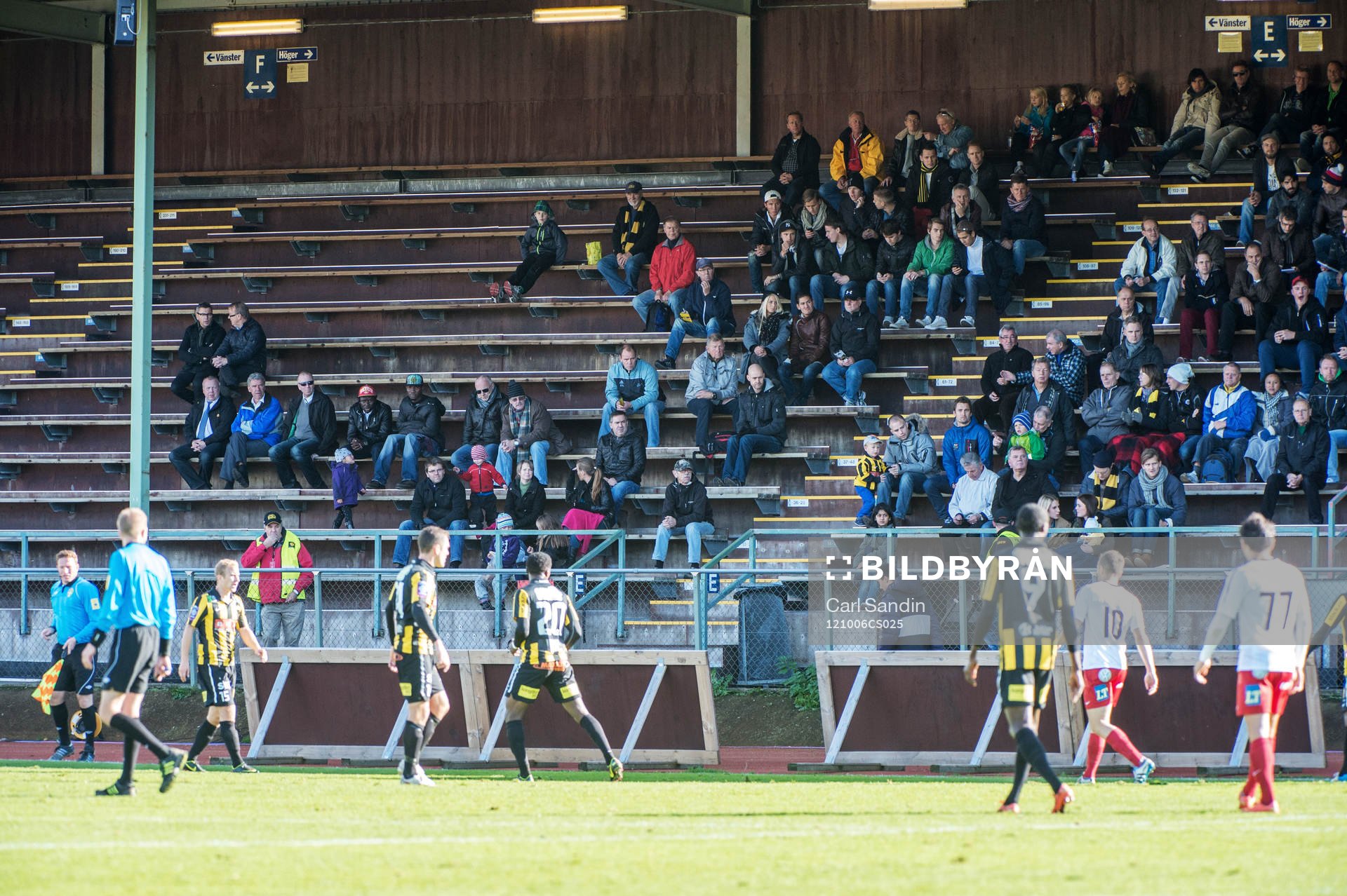 Inga fullsatta läktare på Rambergsvallen