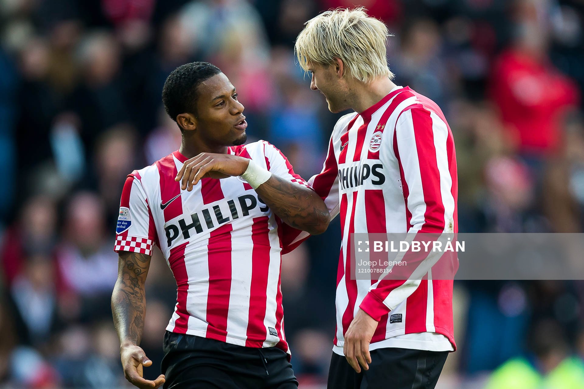 Ola Toivonen och Jeremain Lens, PSV