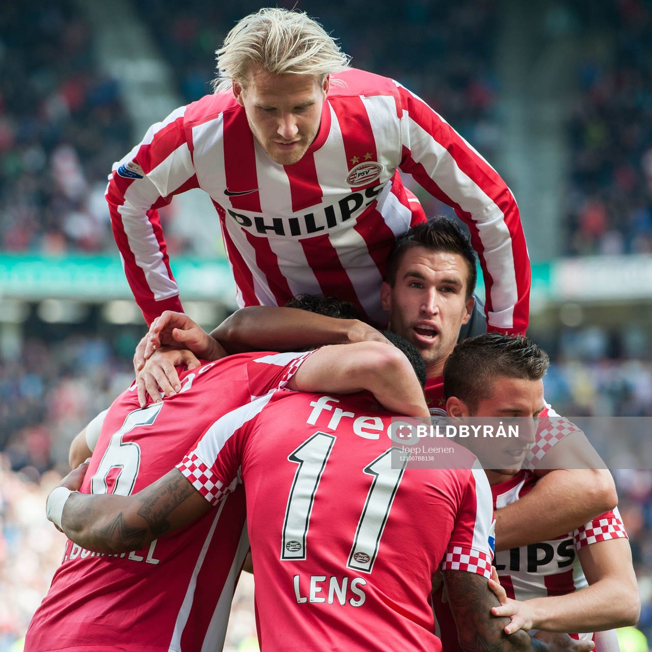 Mark van Bommel, Ola Toivonen, Jeremain Lens,  Kevin