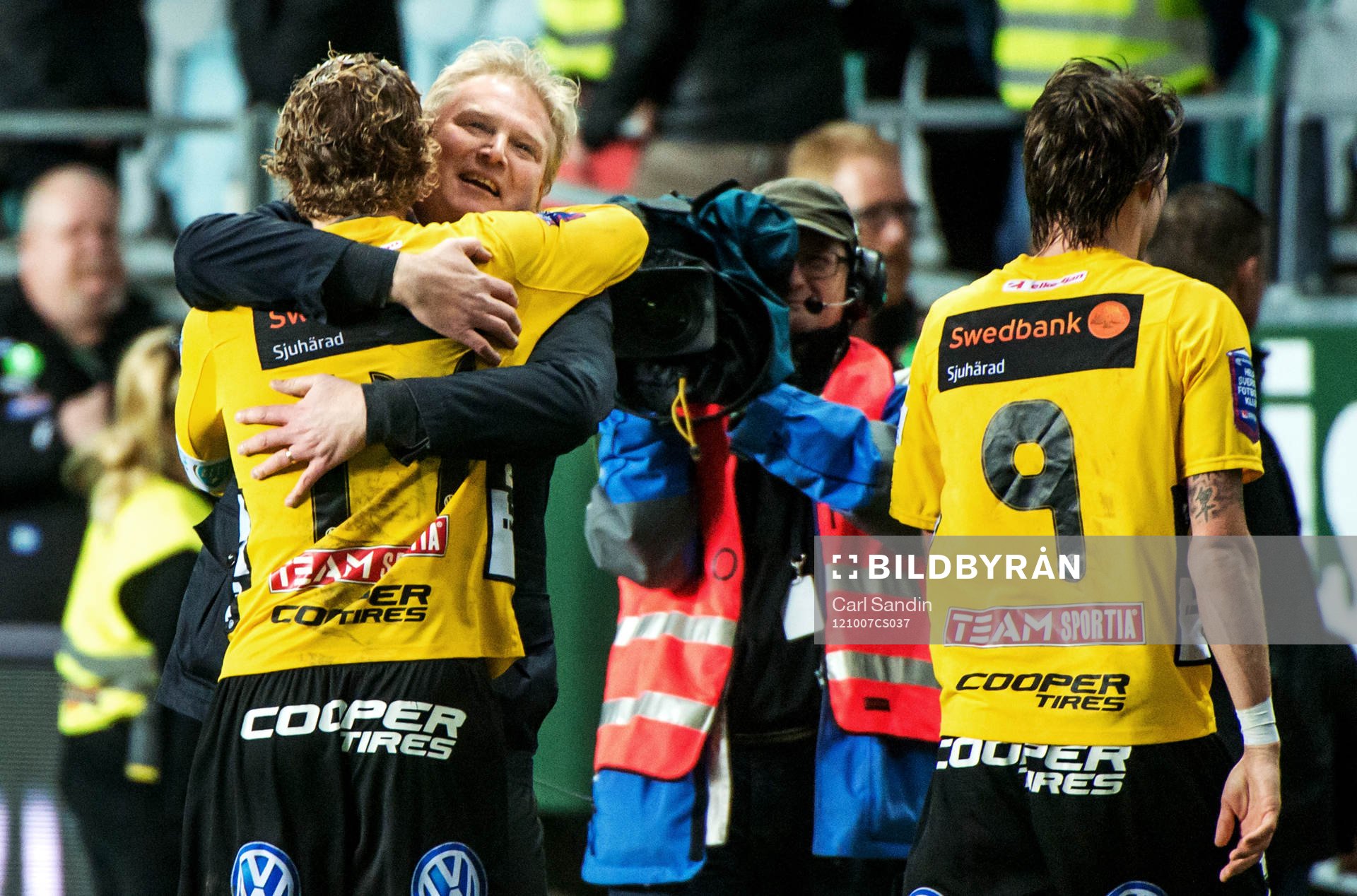En mycket glad Jörgen Lennartsson, tränare Elfsborg,