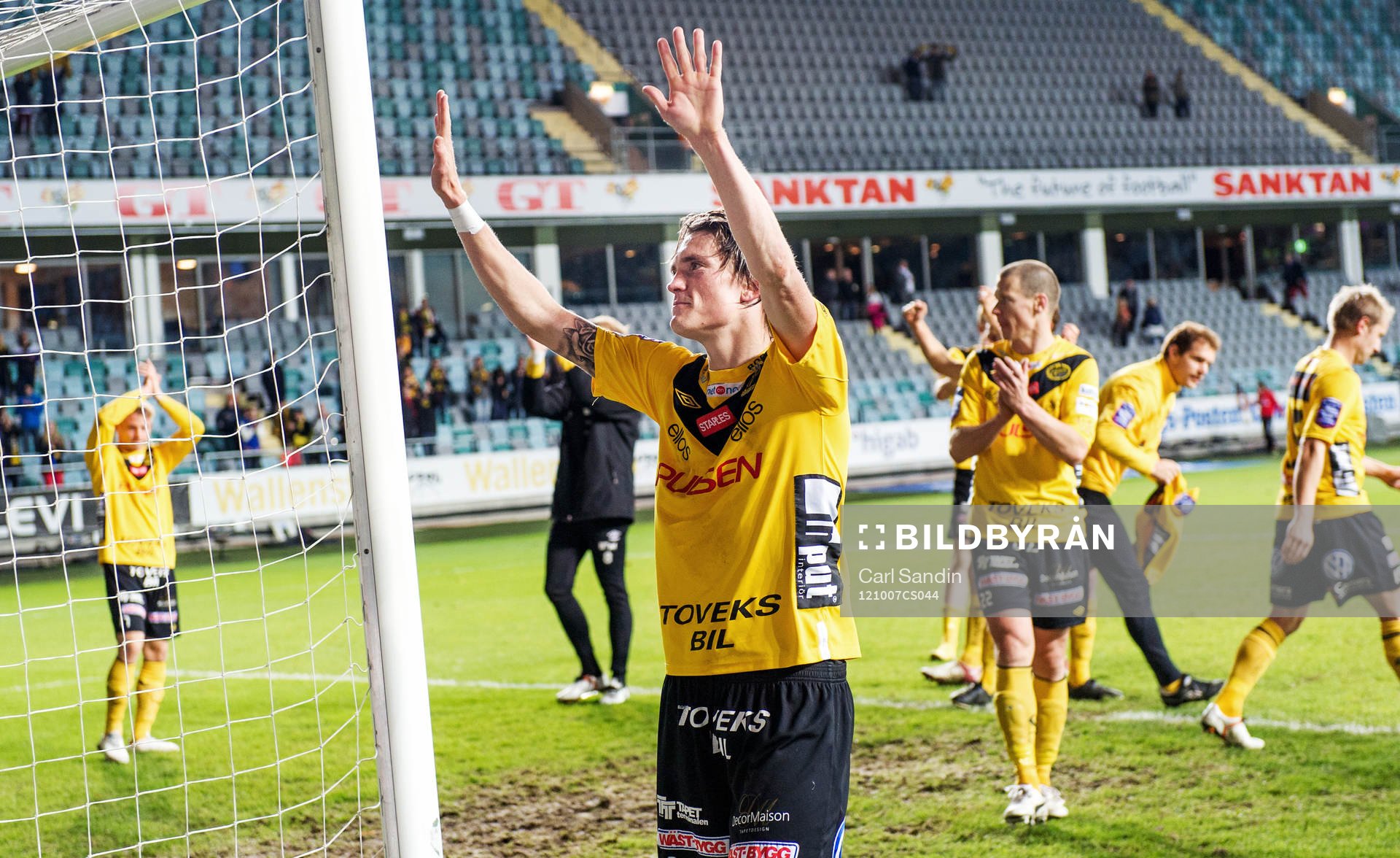Lasse Nilsson, Elfsborg, tackar Elfsborgsklacken