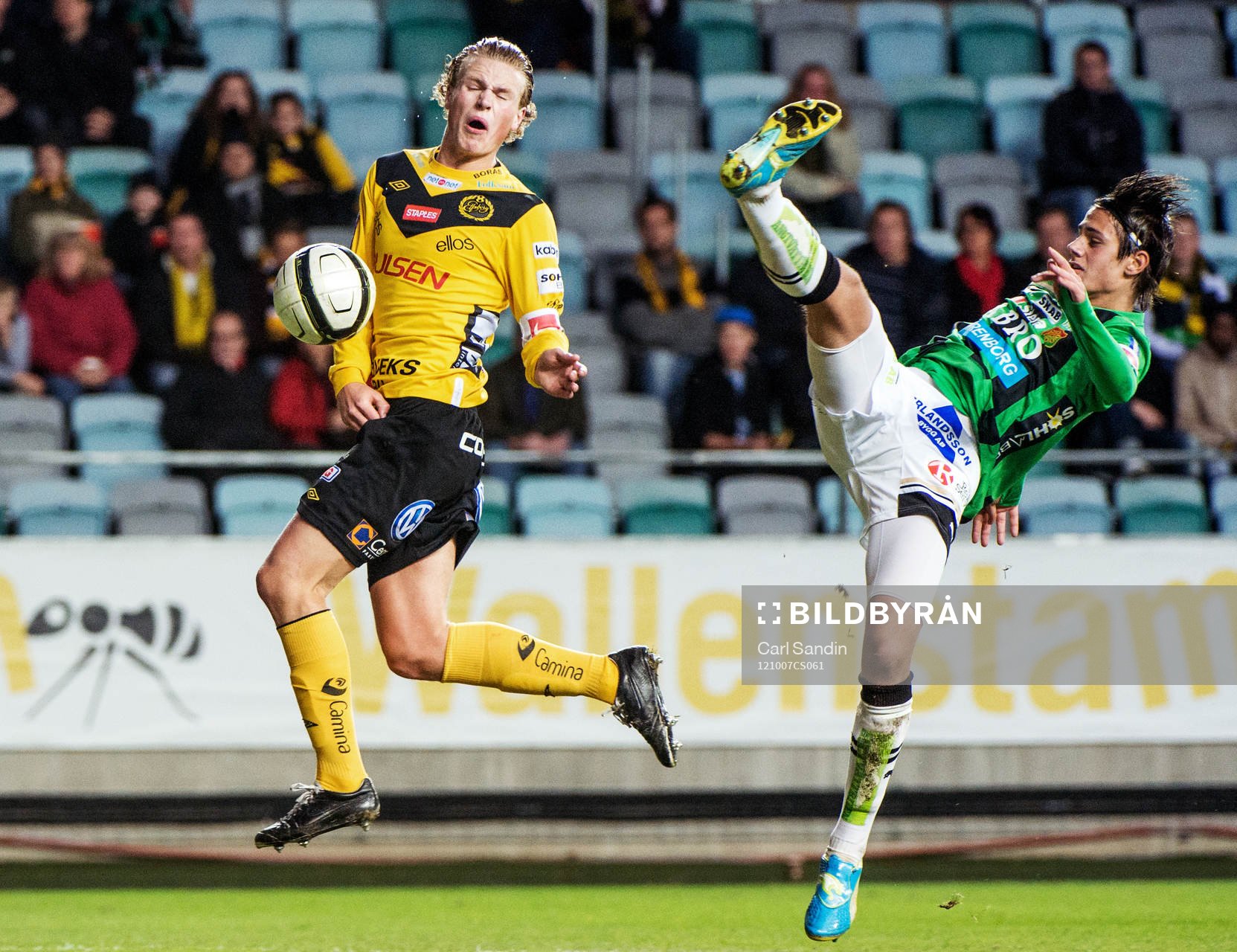 Oscar Hiljemark, Elfsborg, och Mirza Mujcic, GAIS, i