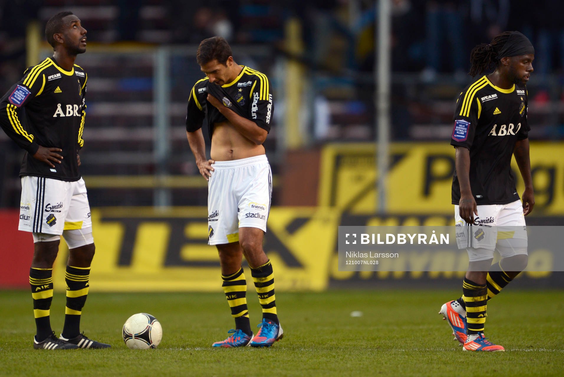 Henok Goitom, Celso Borges och Martin Kayongo Mutumba, AIK