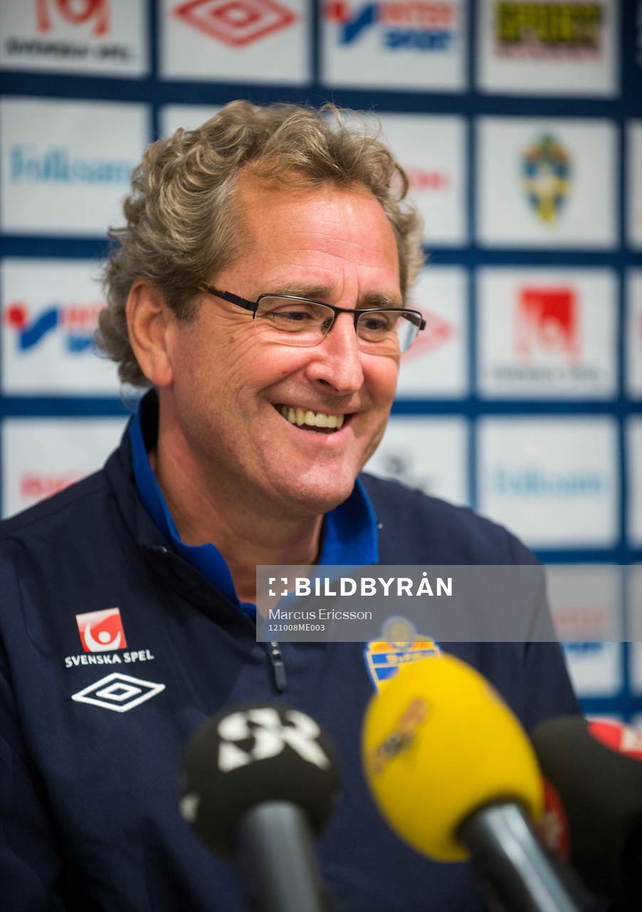 Presskonferens med Erik Hamrén, förbundskapten