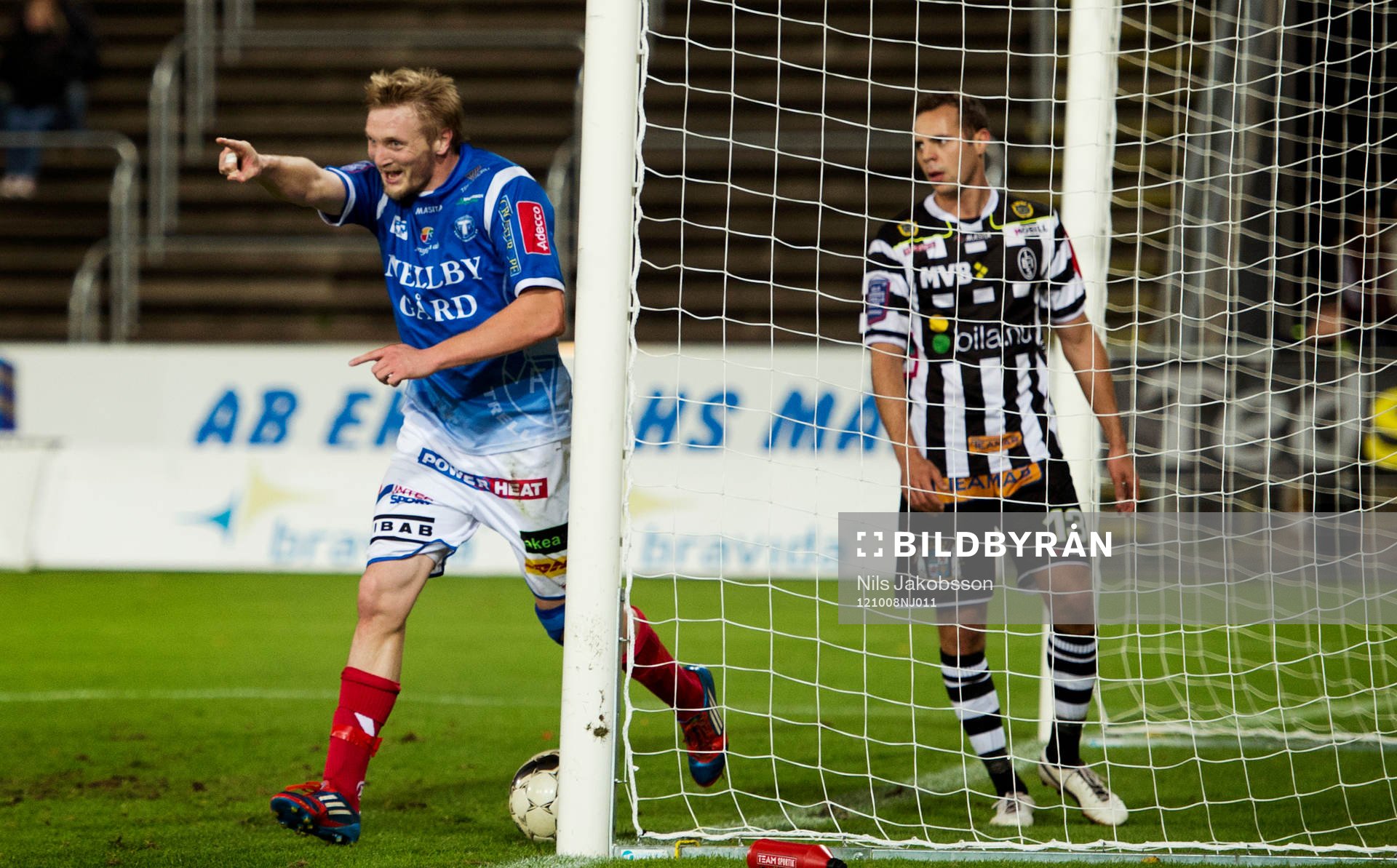 Fredrik Jensen, Trelleborg, jublar, Alexander Zaim,