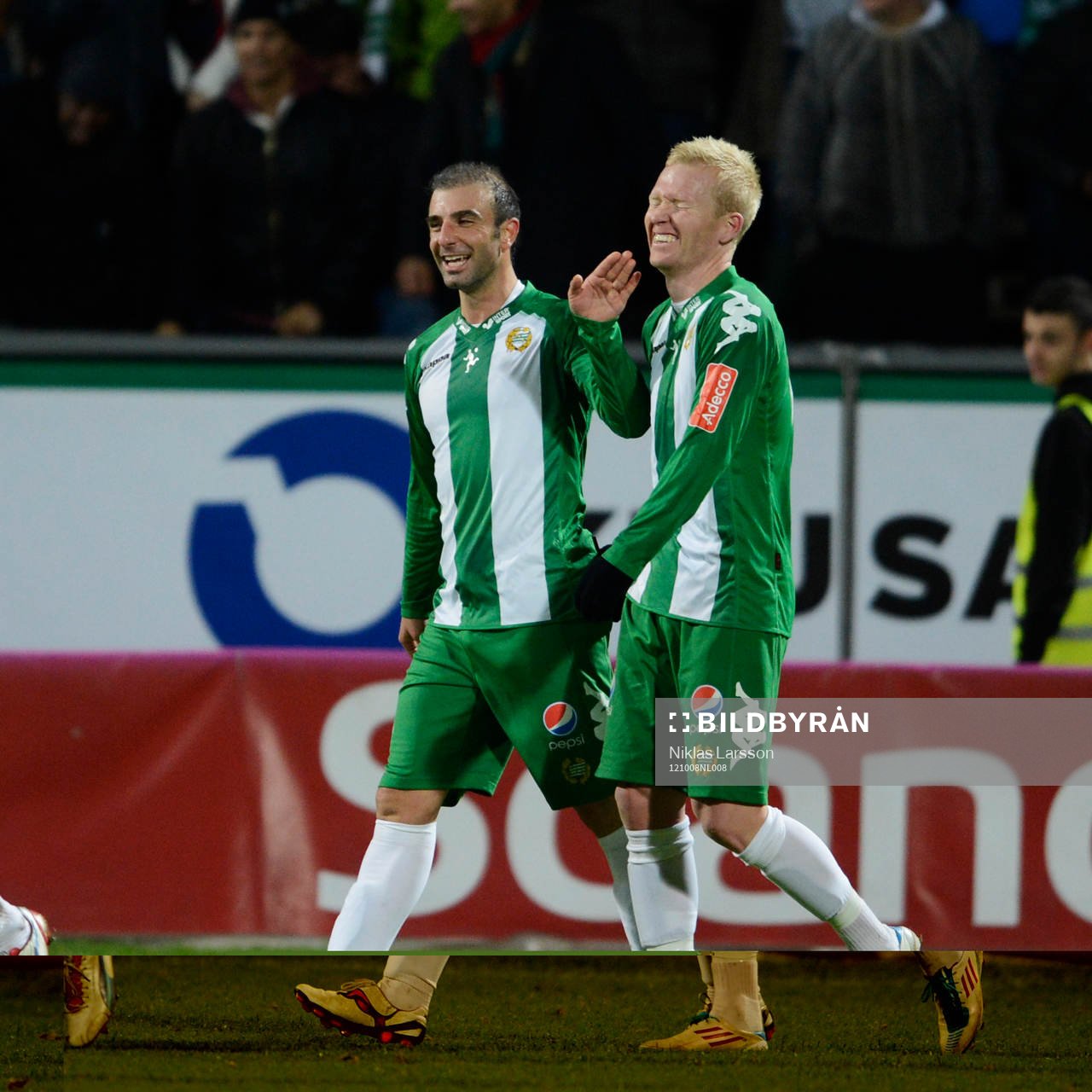 Kennedy Bakircioglu och Mattias Adeltam, Hammarby jublar