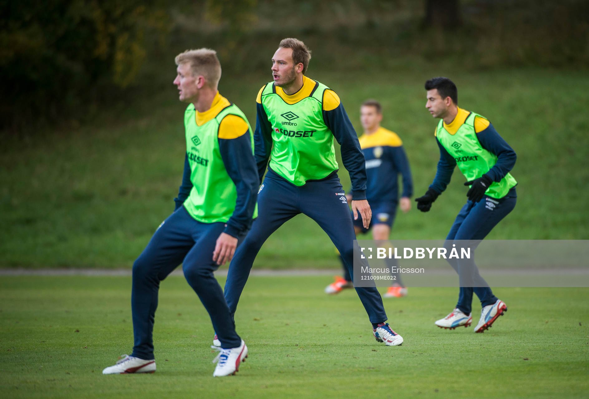 Michael Almebäck, Andreas Granqvist och Behrang Safari i