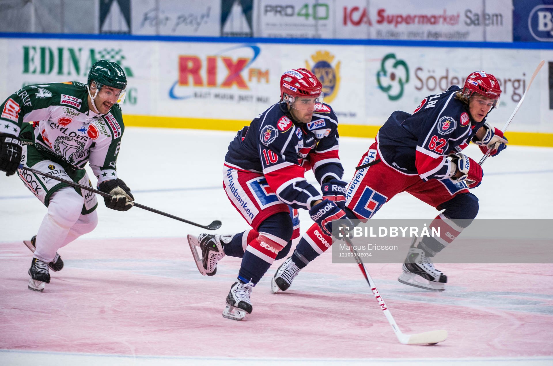 Damien Fleury och Carl Hagelin, Södertälje anfaller
