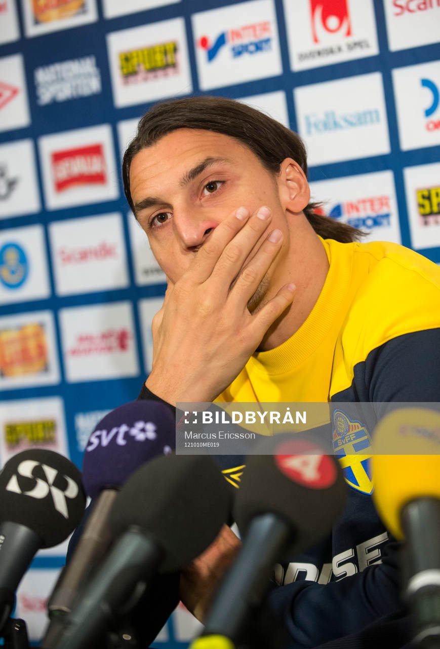 Presskonferens med Zlatan Ibrahimovic