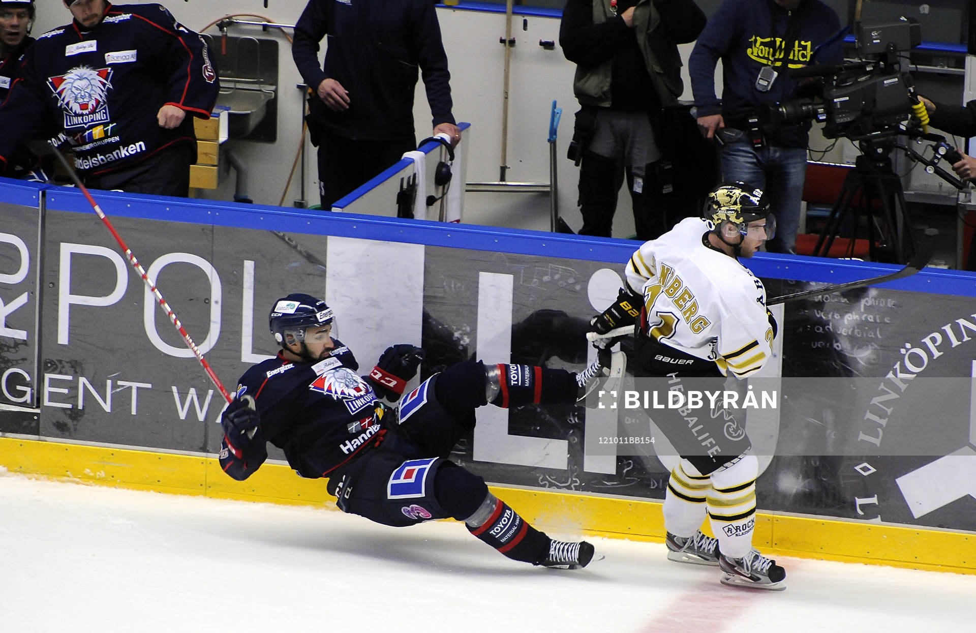 Daniel Rahimi, Linköping och Christian Sandberg, AIK