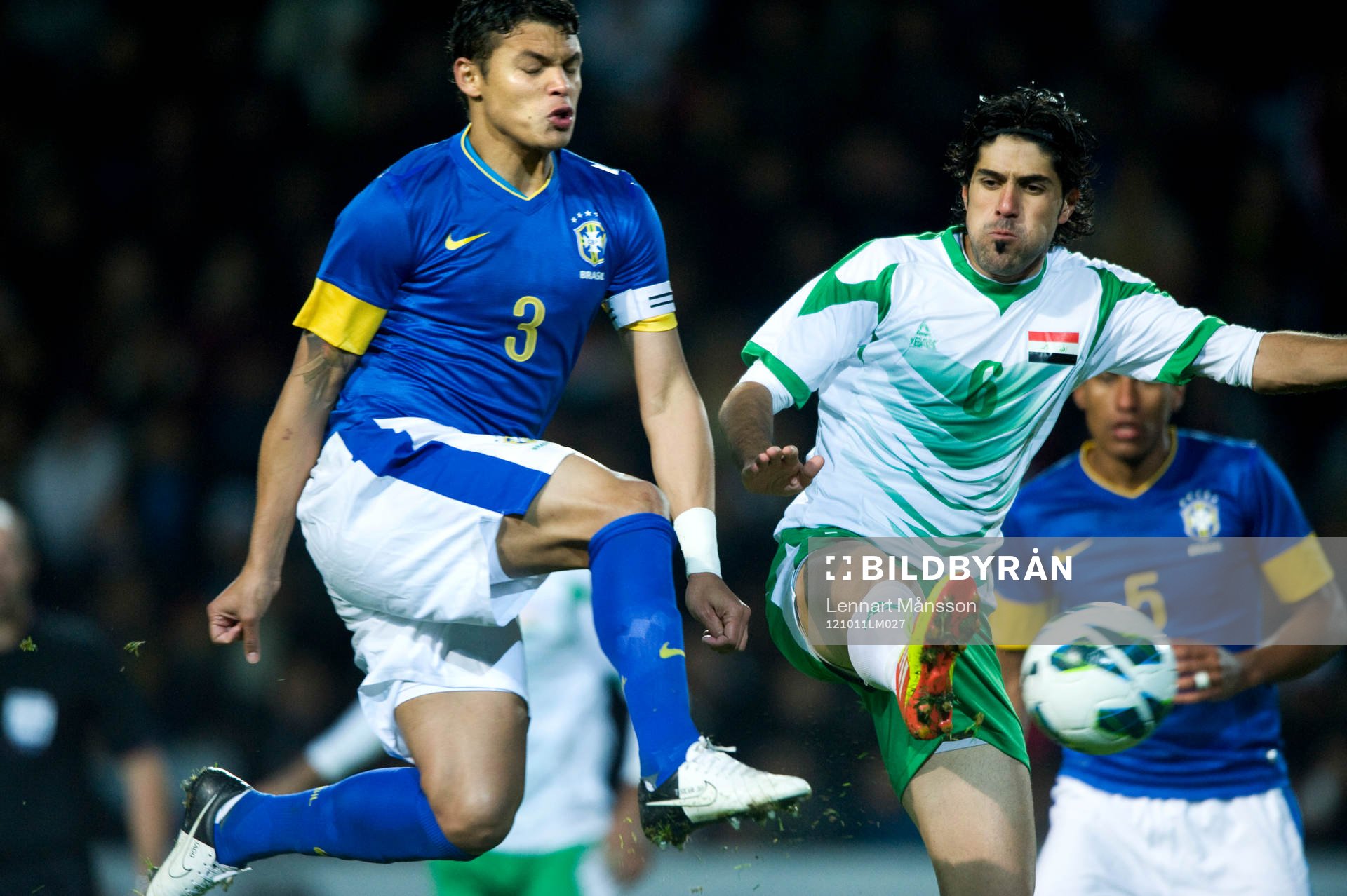 Thiago Silva, Brasilien och Khaldoon Ibrahim, Irak