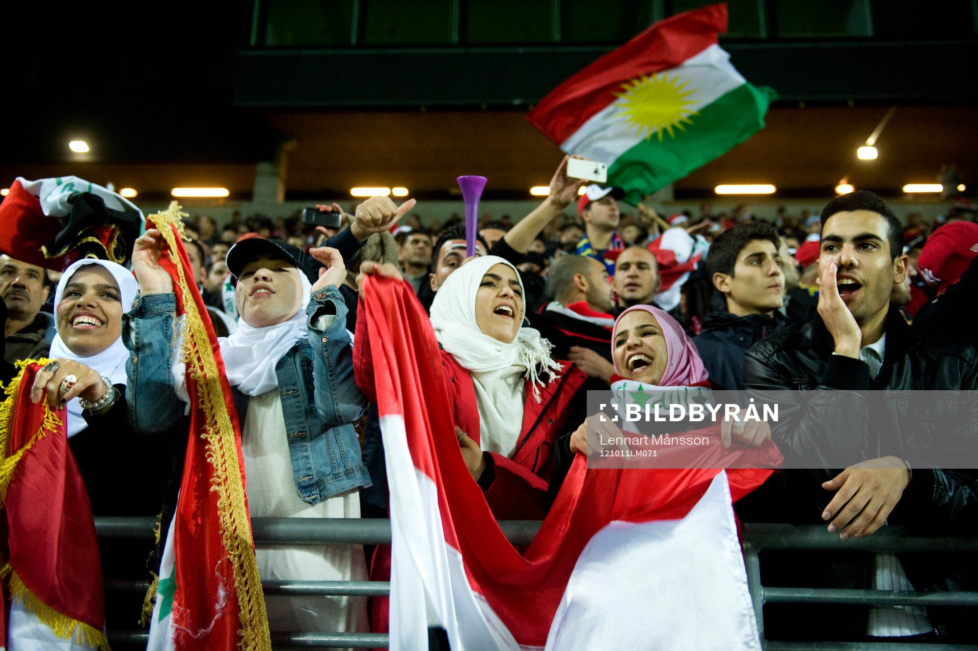 Folkfest supportrar Irak