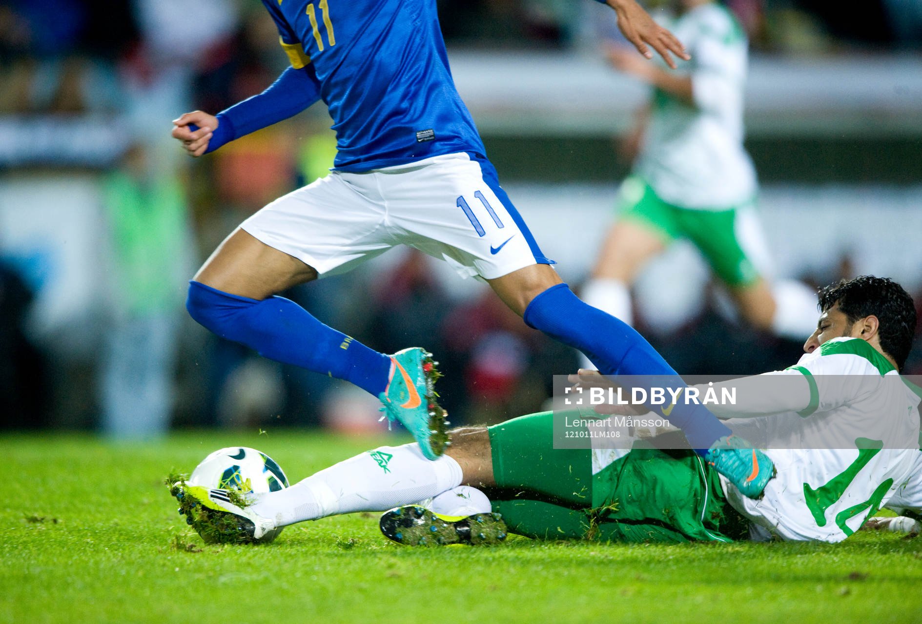 Glidtackling, fot, boll, kapning, Nike