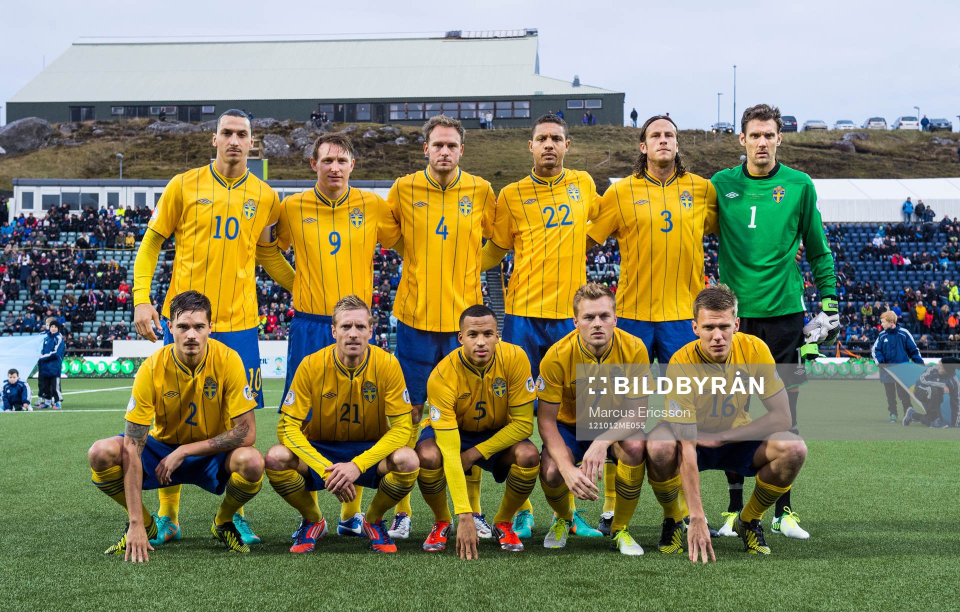 Bakre raden fr. v: Zlatan Ibrahimovic, Kim Källström,