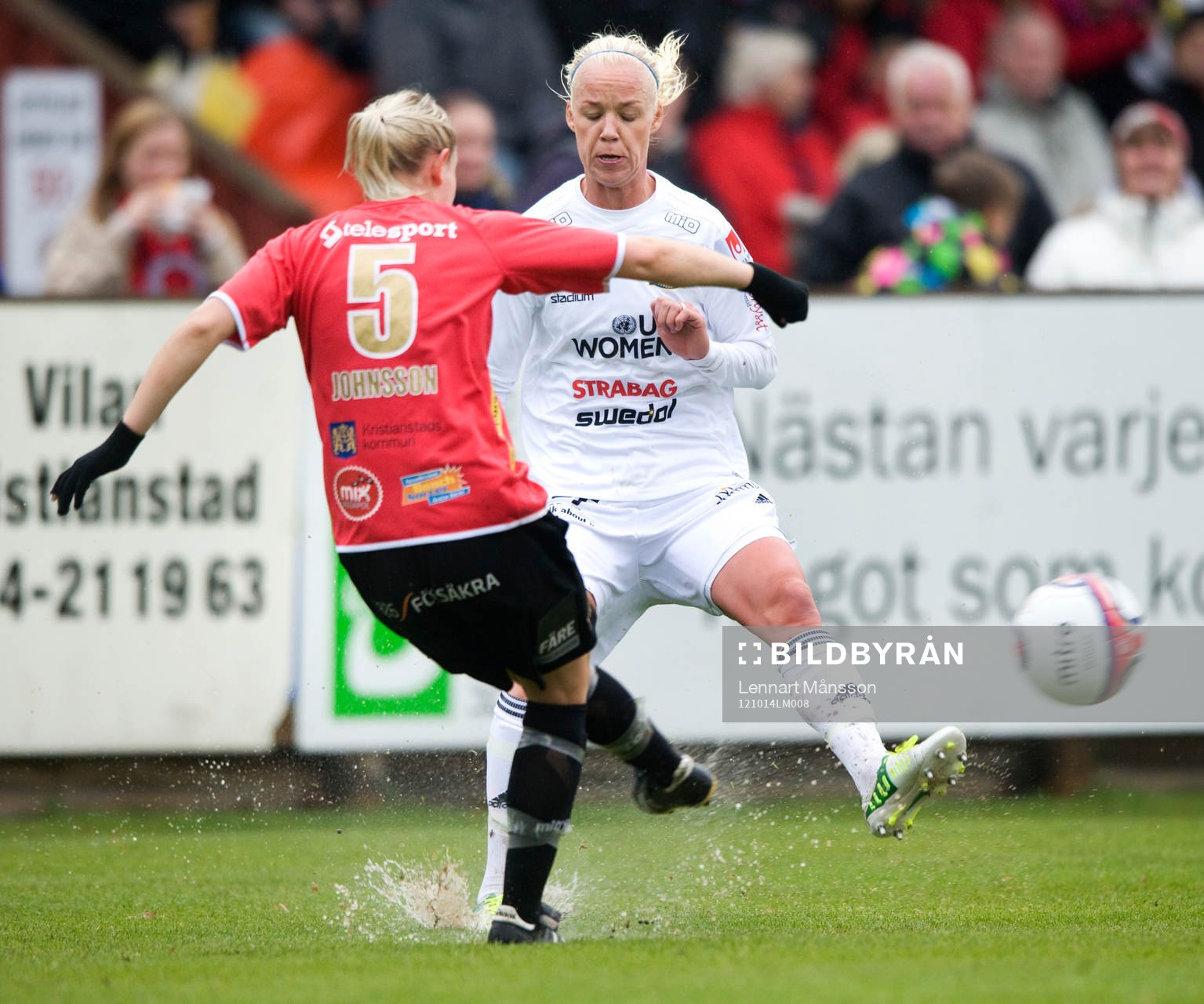 Caroline Seger, Tyresö, mot Emelie Johnsson, Kristianstad