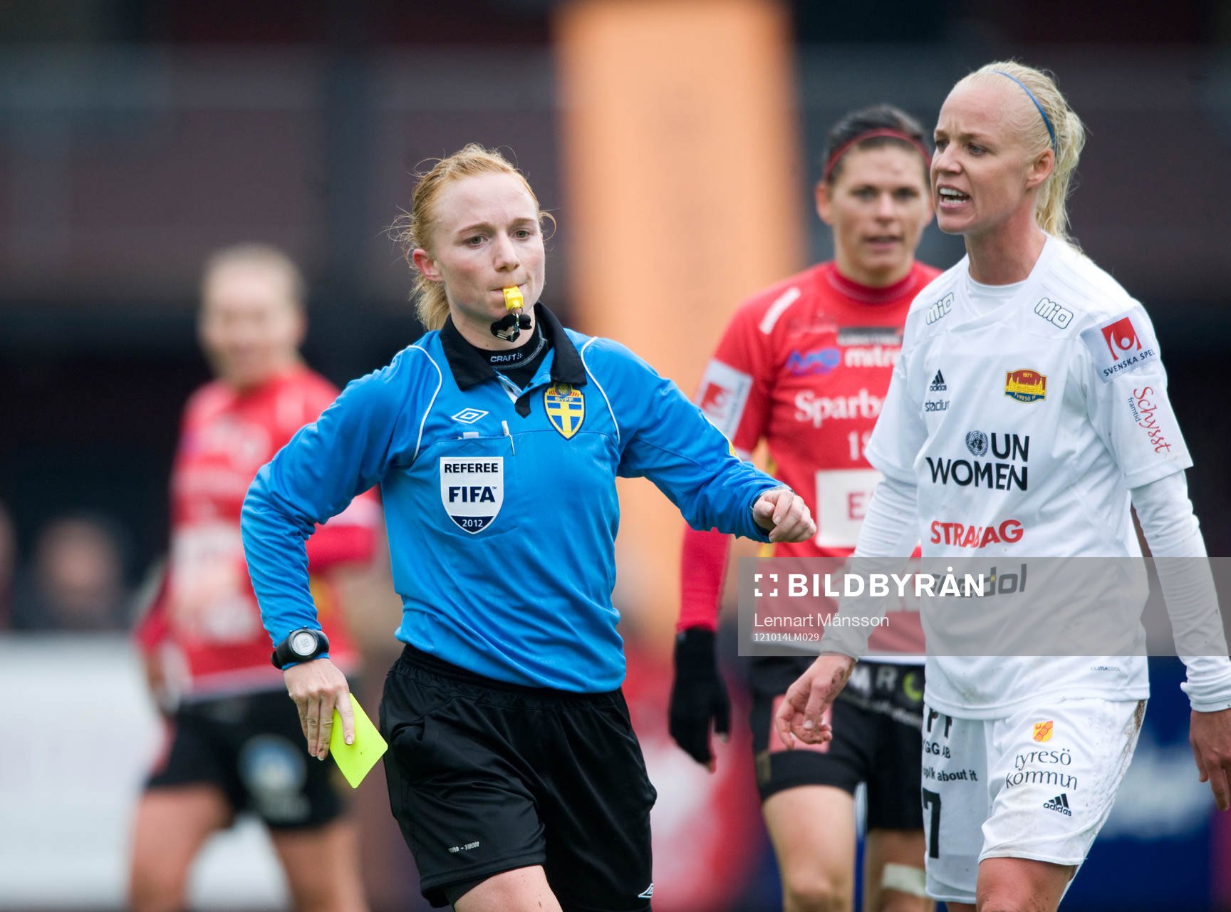 Linn Andersson, domare, Caroline Seger, Tyresö