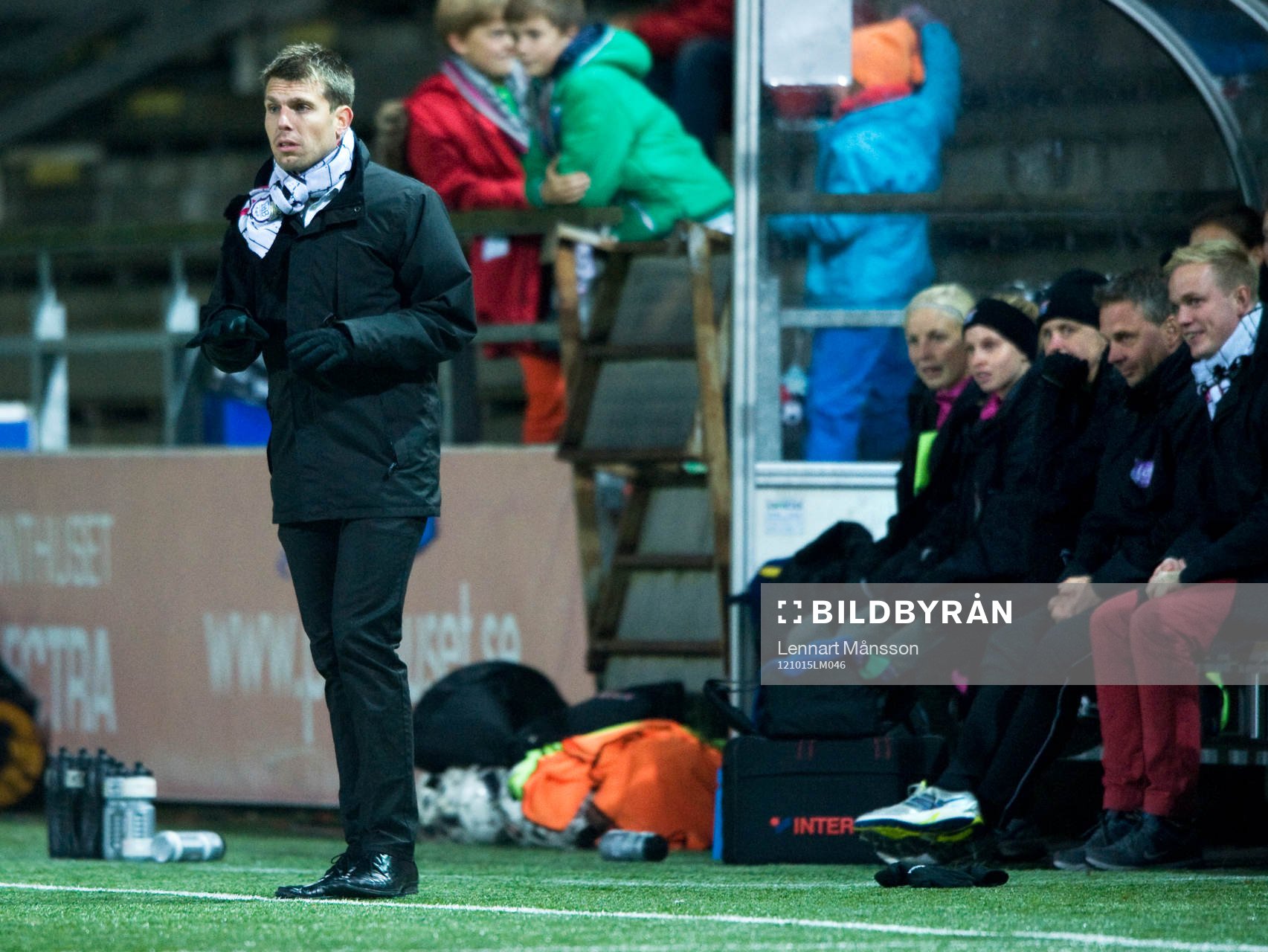 Fotboll, damallsvenskan, Ldb Malmö - AIK:  Peter Moberg och Jonas Eidervall, tränare, Ldb Malmö