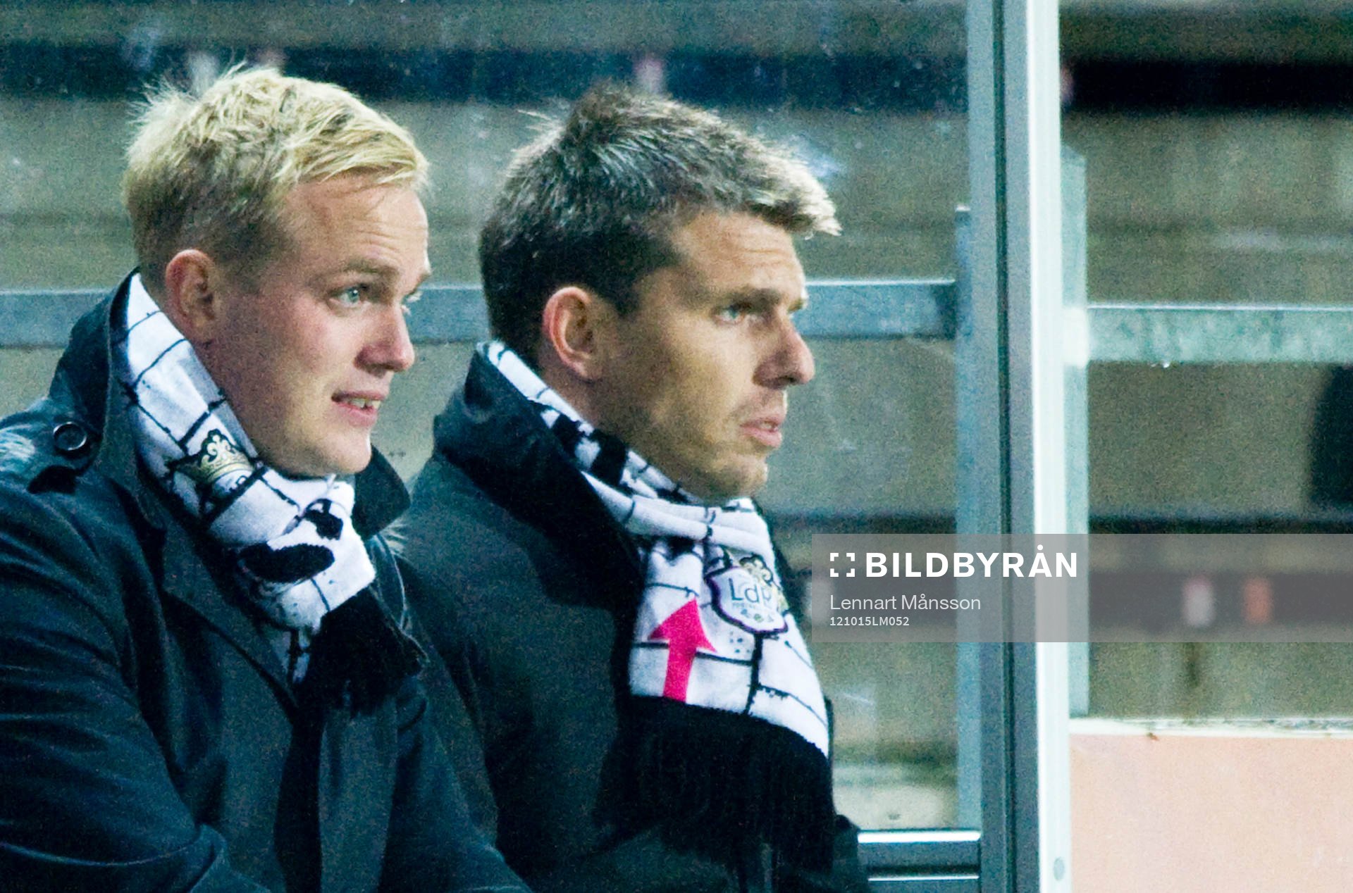 Jonas Eidervall och Peter Moberg, tränare, Malmö
