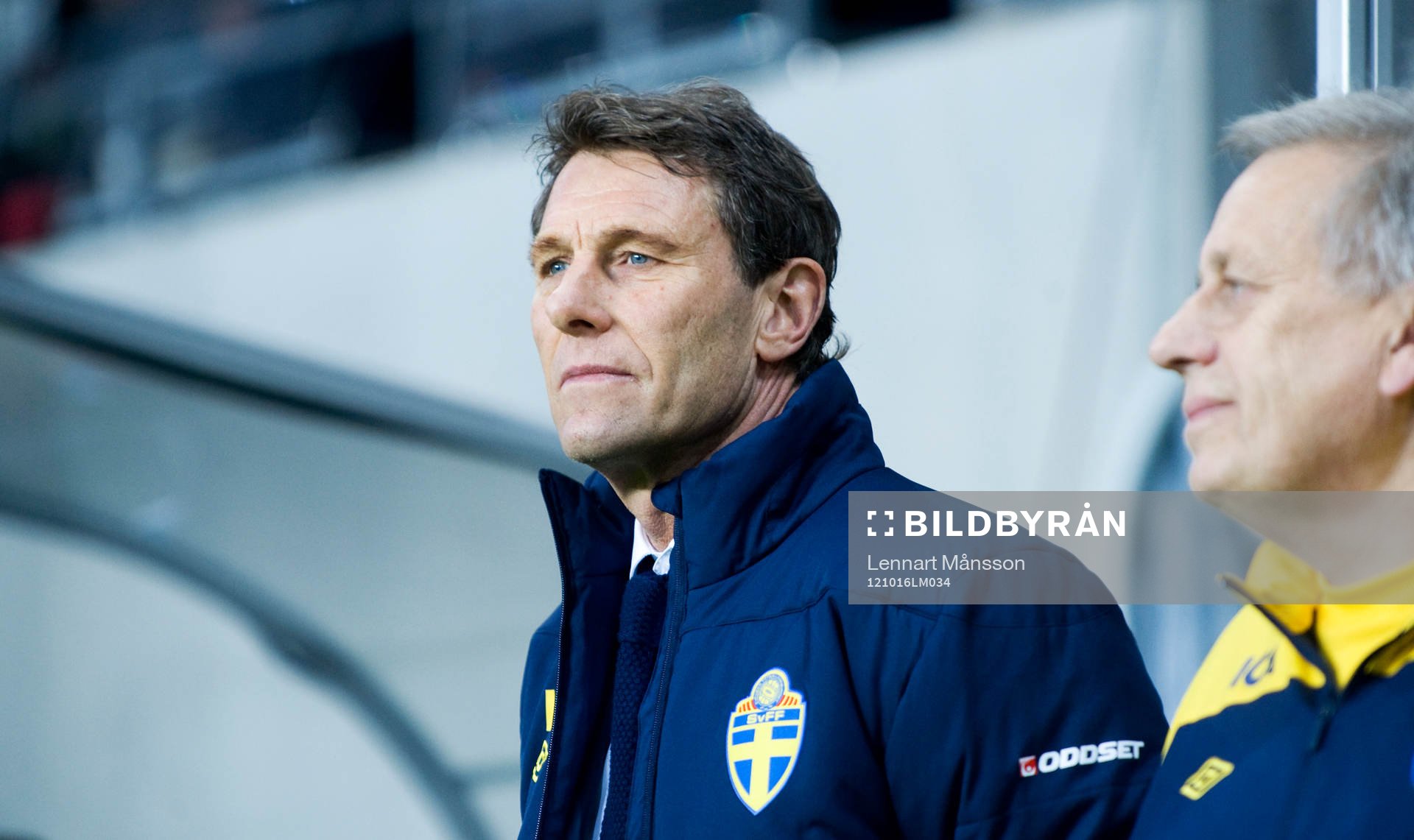 Håkan Ericson och Tommy Söderberg, förbundskapten,